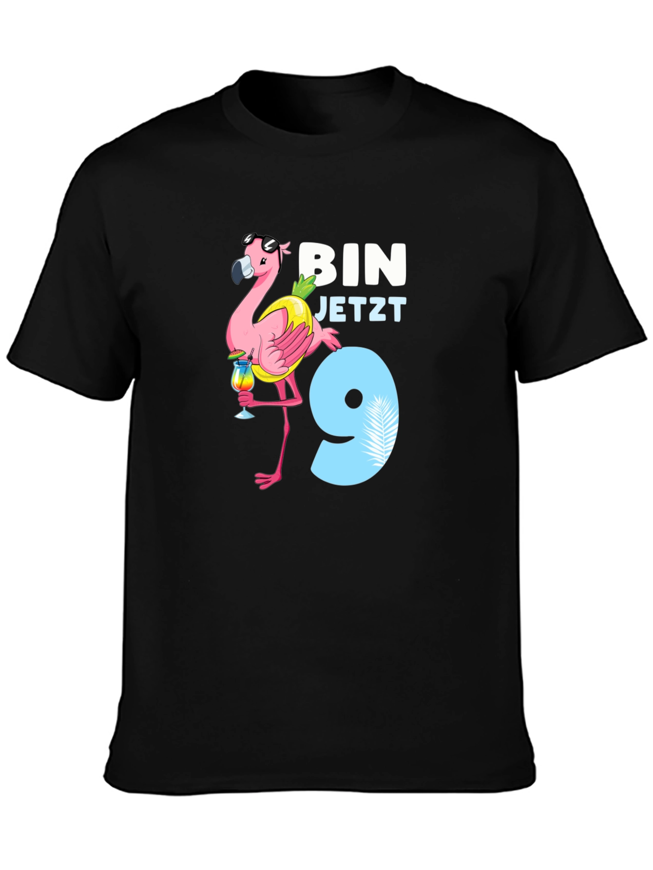 Flamingo Birthday Boy T-Shirt - Im 9!