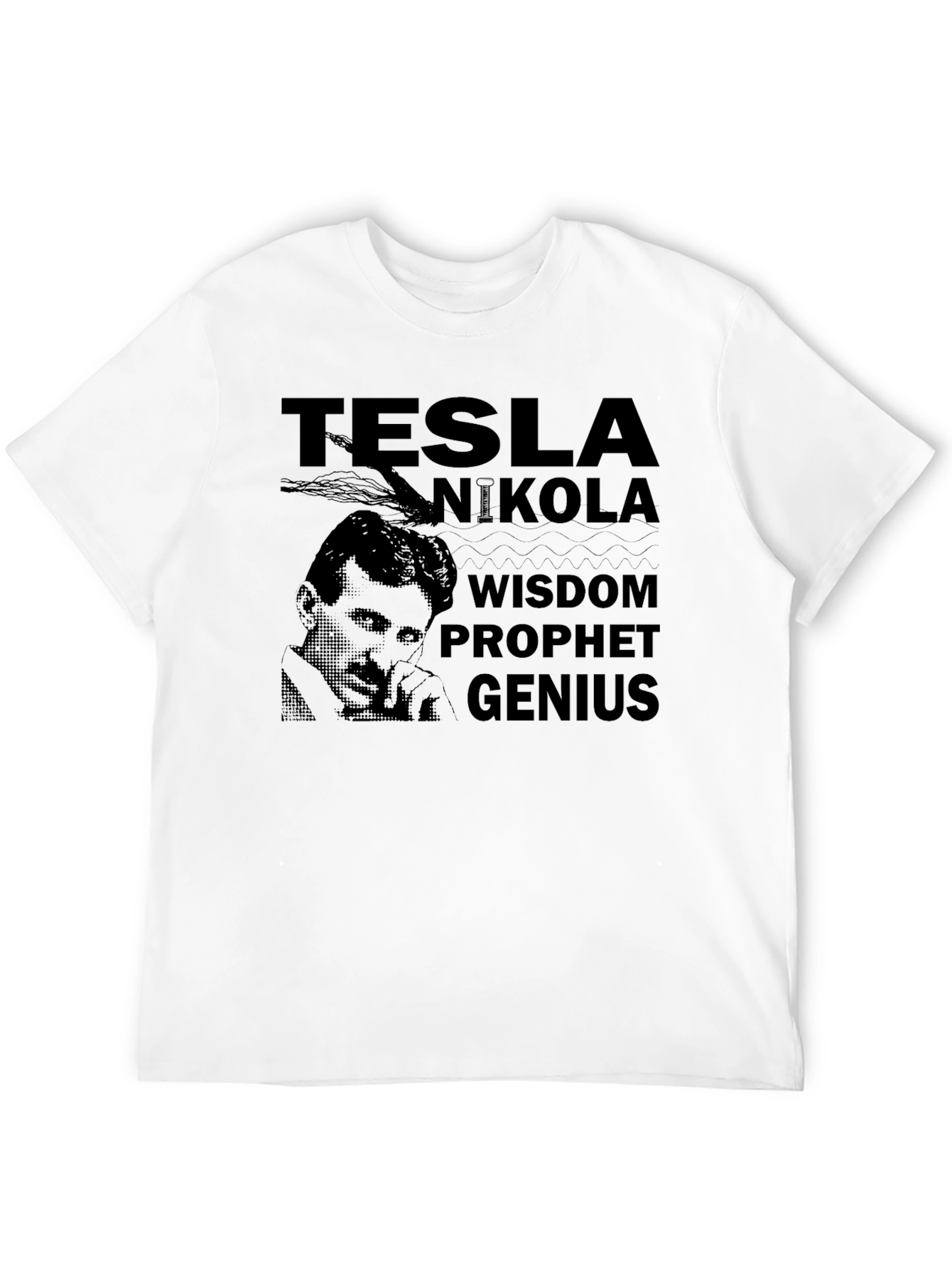 Tesla Nikola Wisdom Prophet Genius T-Shirt