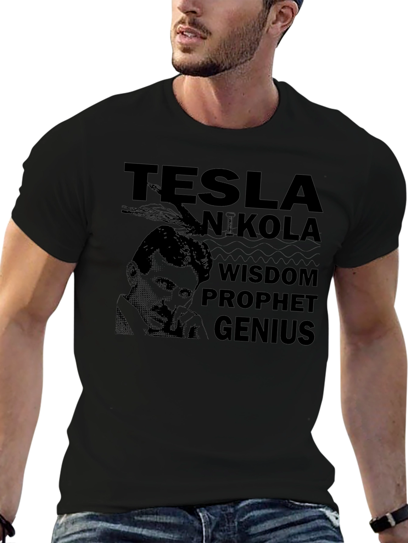 Tesla Nikola Wisdom Prophet Genius T-Shirt