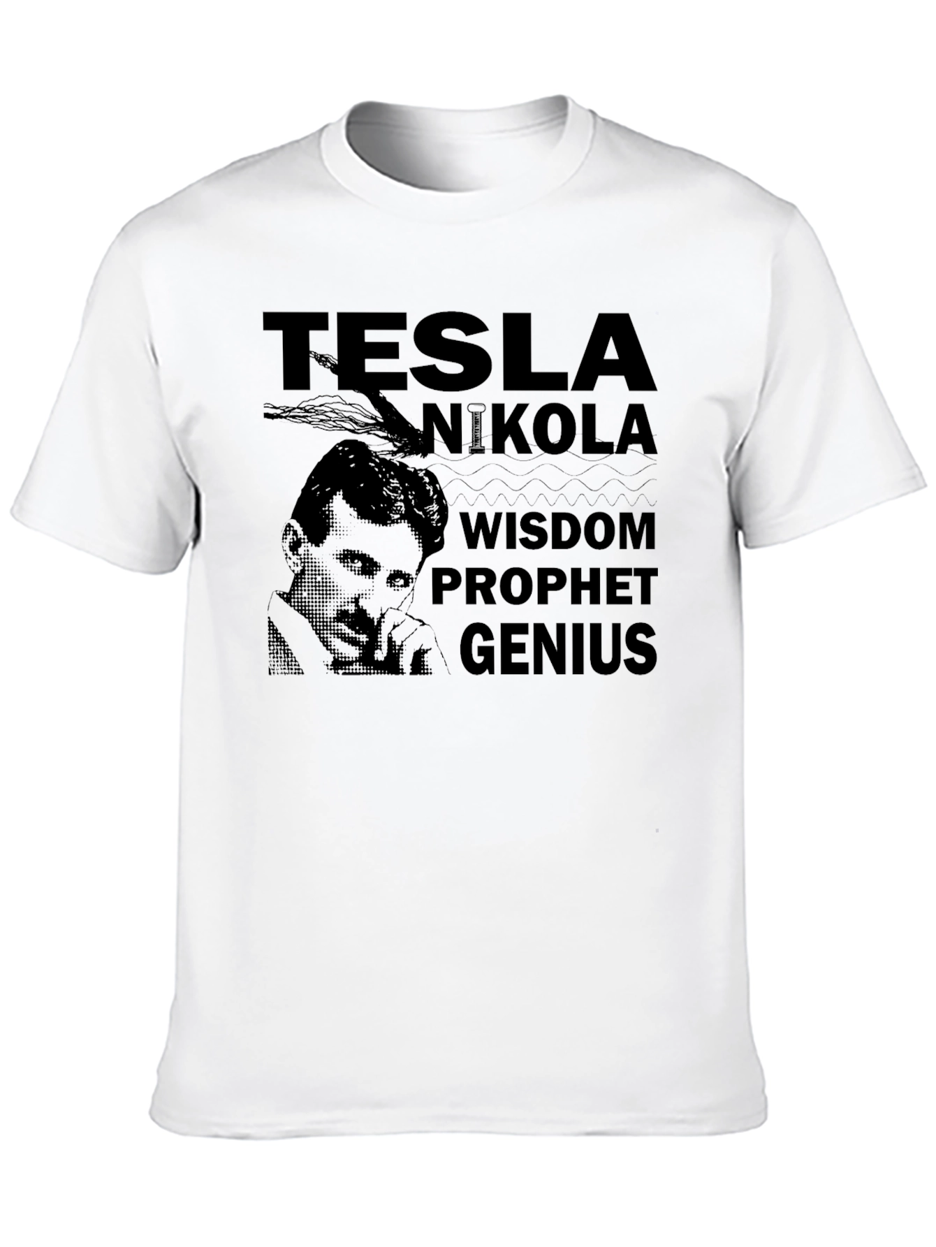 Tesla Nikola Wisdom Prophet Genius T-Shirt