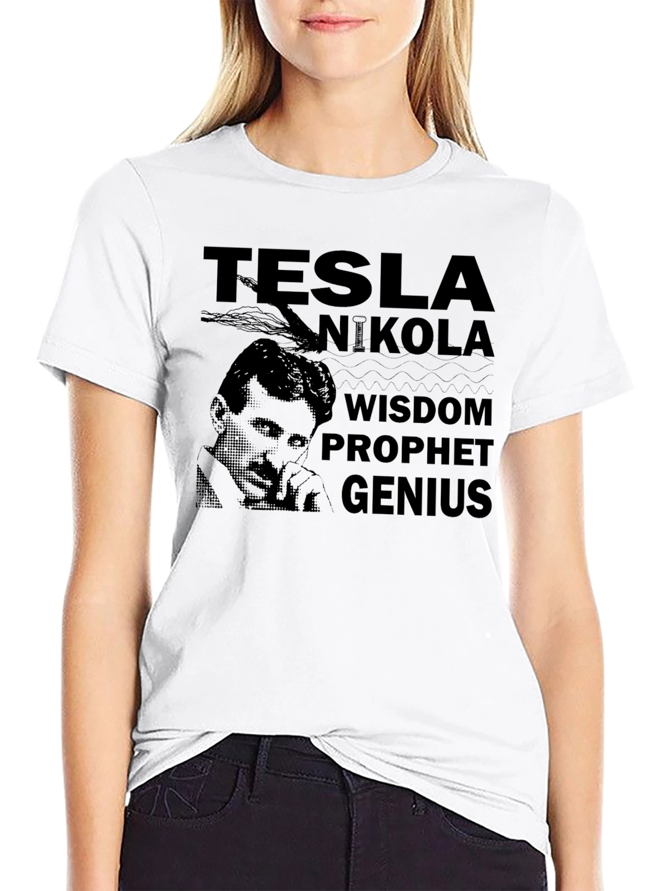 Tesla Nikola Wisdom Prophet Genius T-Shirt