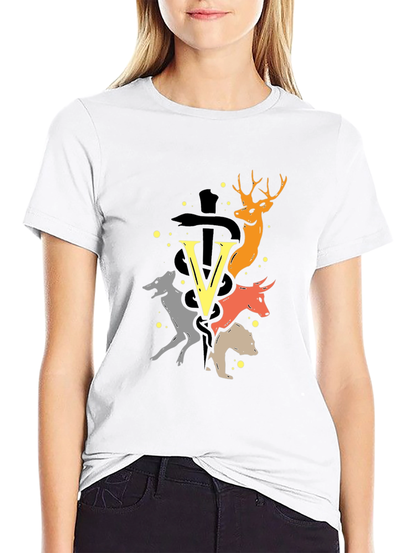 Animal Graphic Tee - Unique Design Soft Fabric