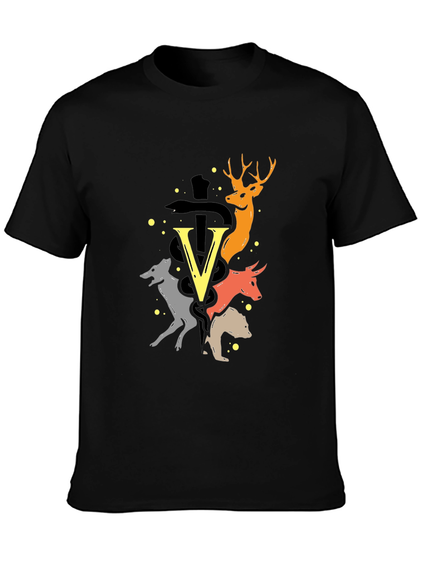 Animal Graphic Tee - Unique Design Soft Fabric