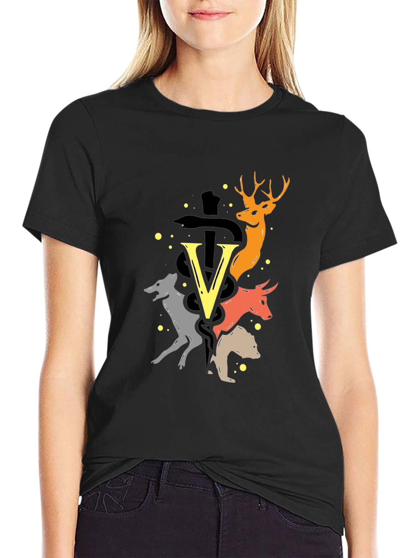 Animal Graphic Tee - Unique Design Soft Fabric