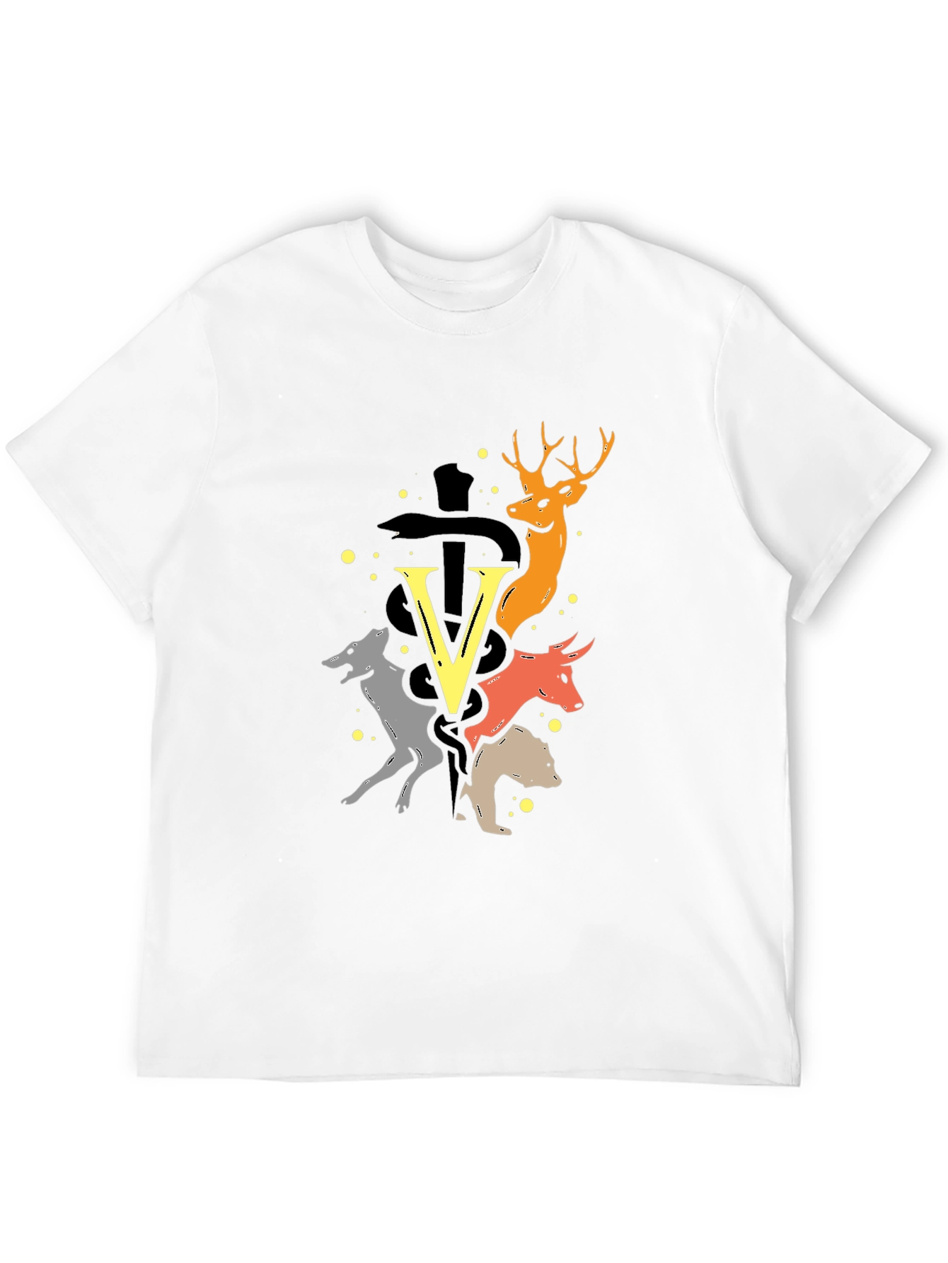 Animal Graphic Tee - Unique Design Soft Fabric