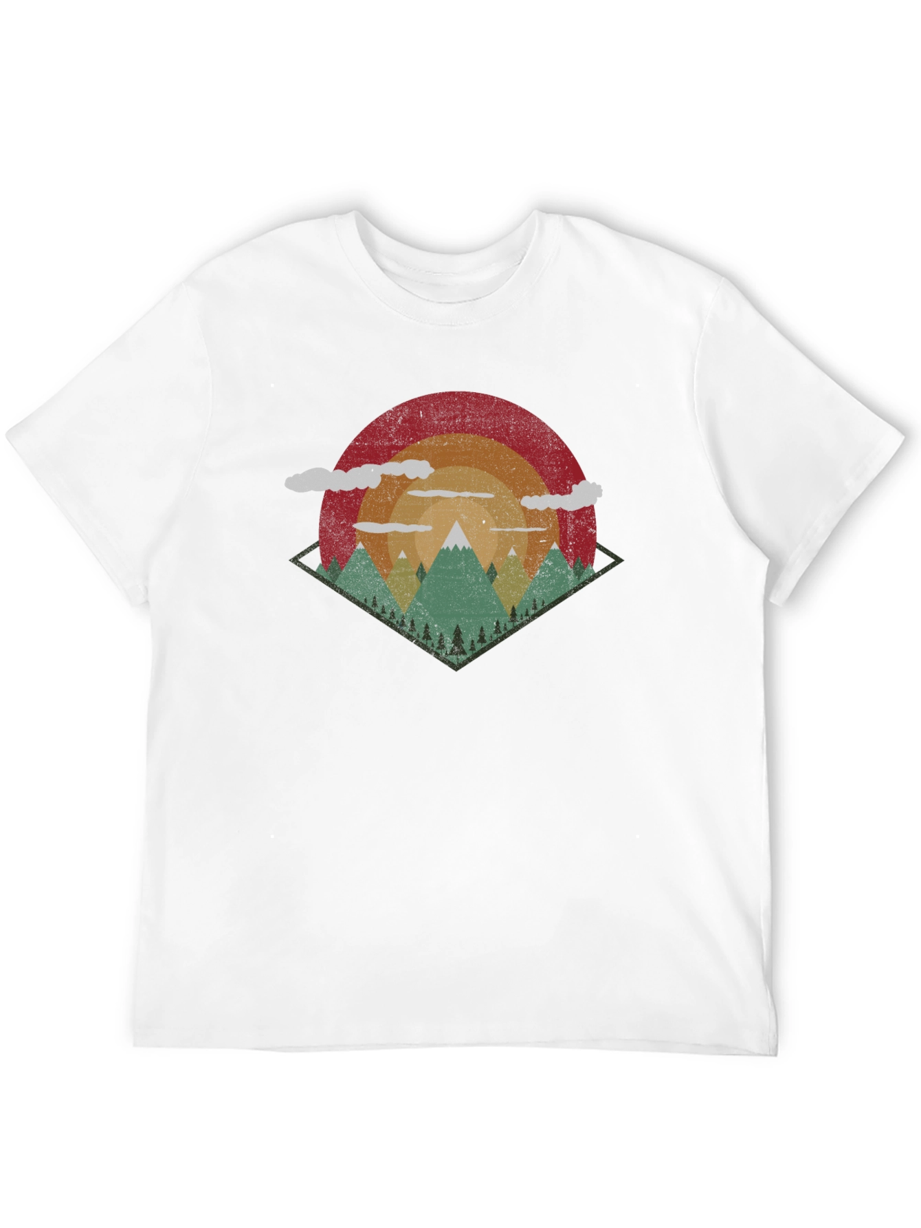 Retro Mountain T-Shirt - Adventure Awaits