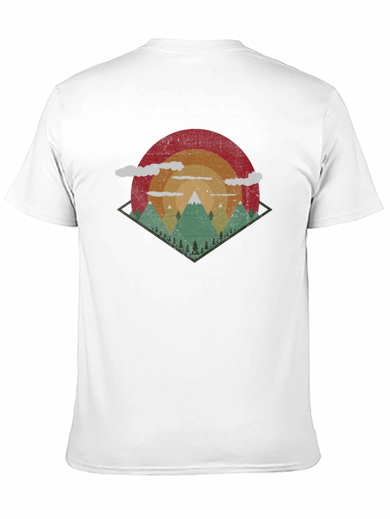 Retro Mountain T-Shirt - Adventure Awaits