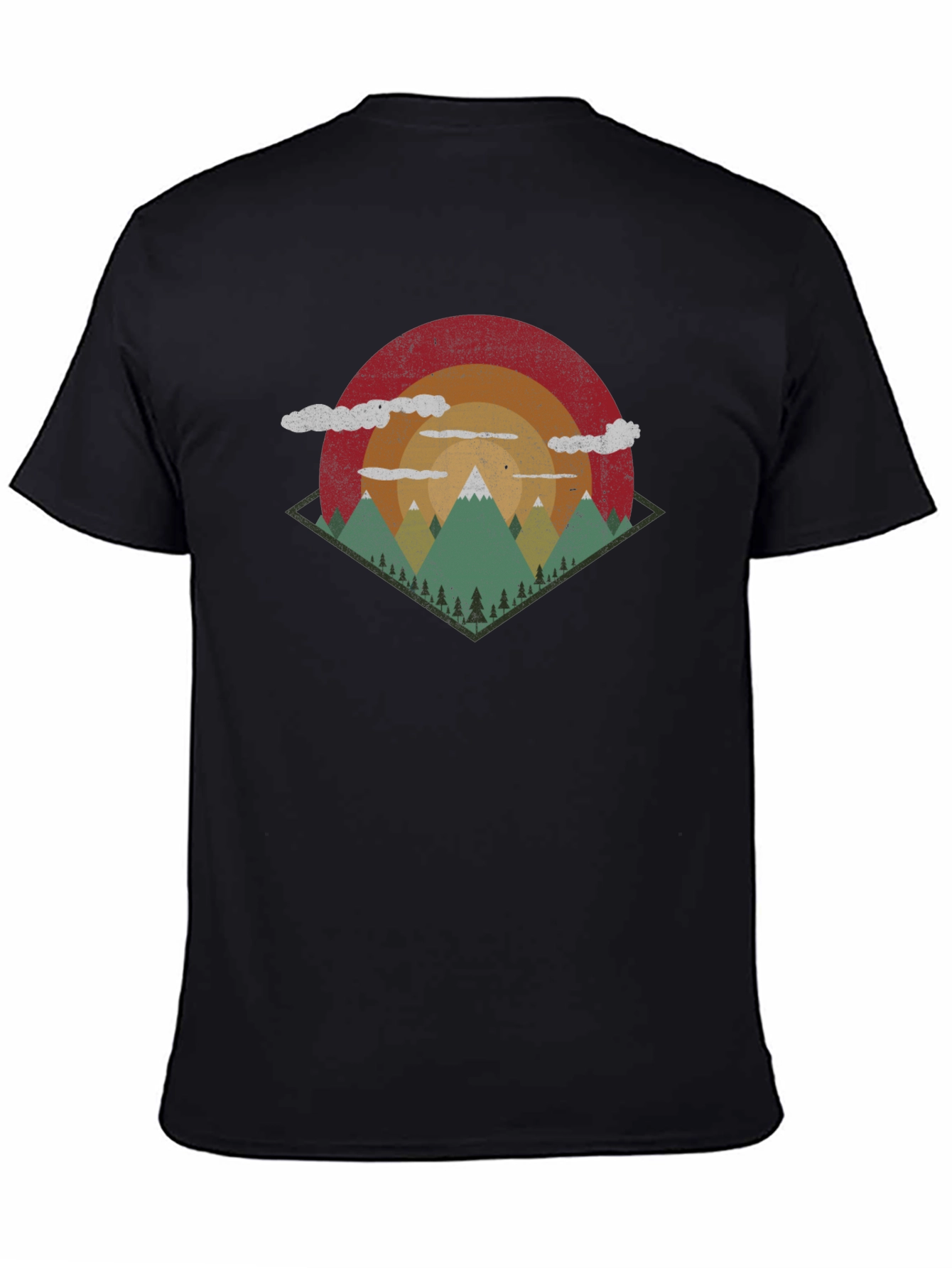 Retro Mountain T-Shirt - Adventure Awaits