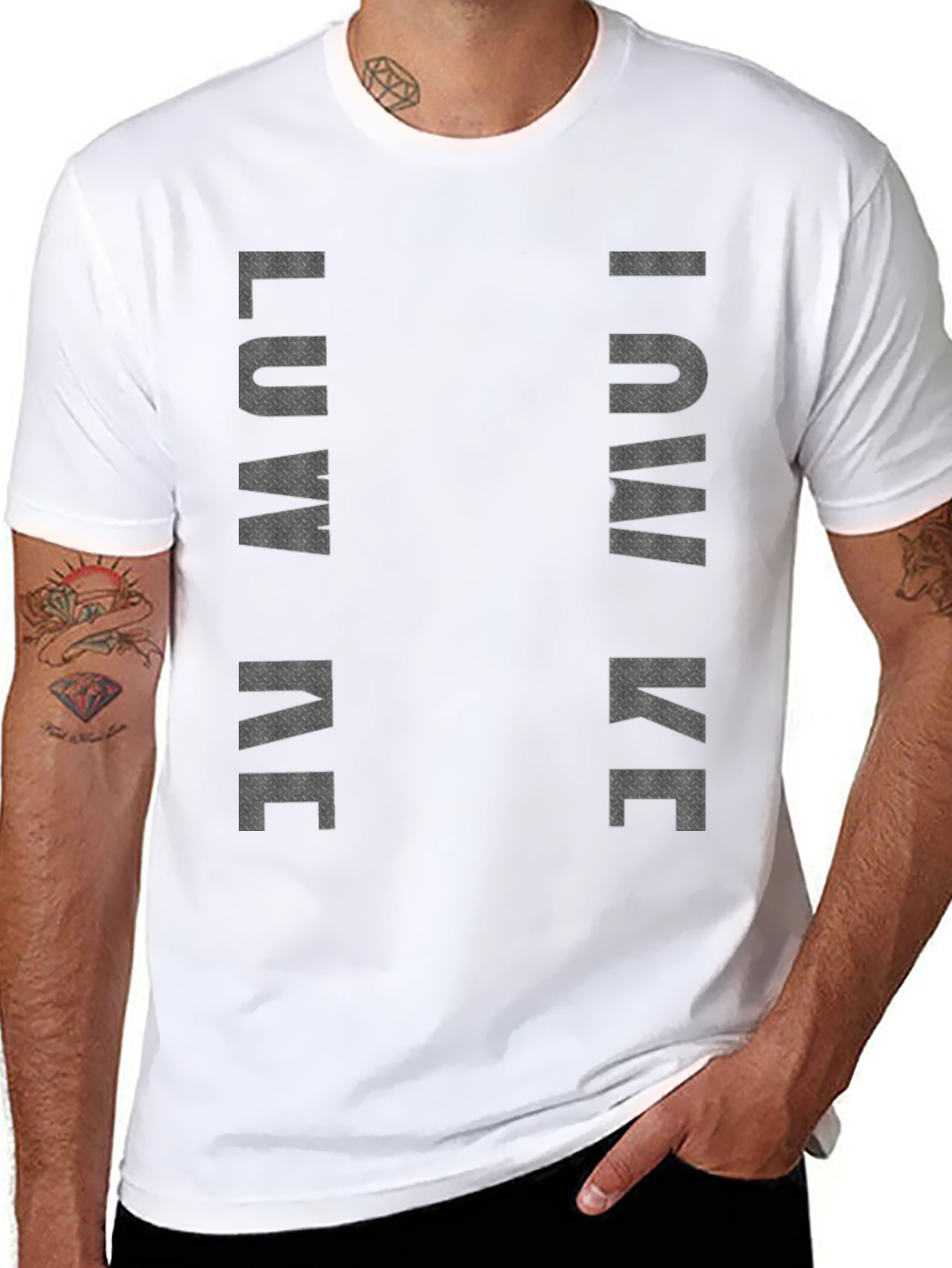 LUV ME LIKE ME Black Graphic Print Tee Shirt