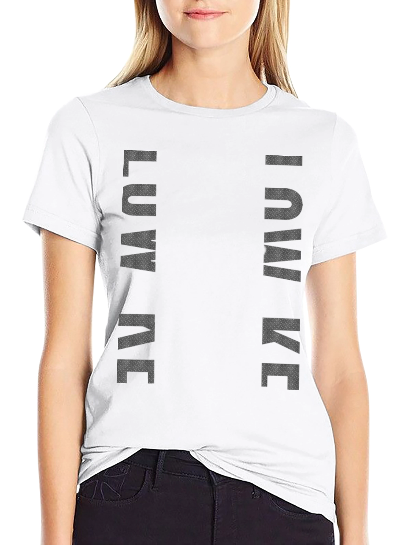 LUV ME LIKE ME Black Graphic Print Tee Shirt