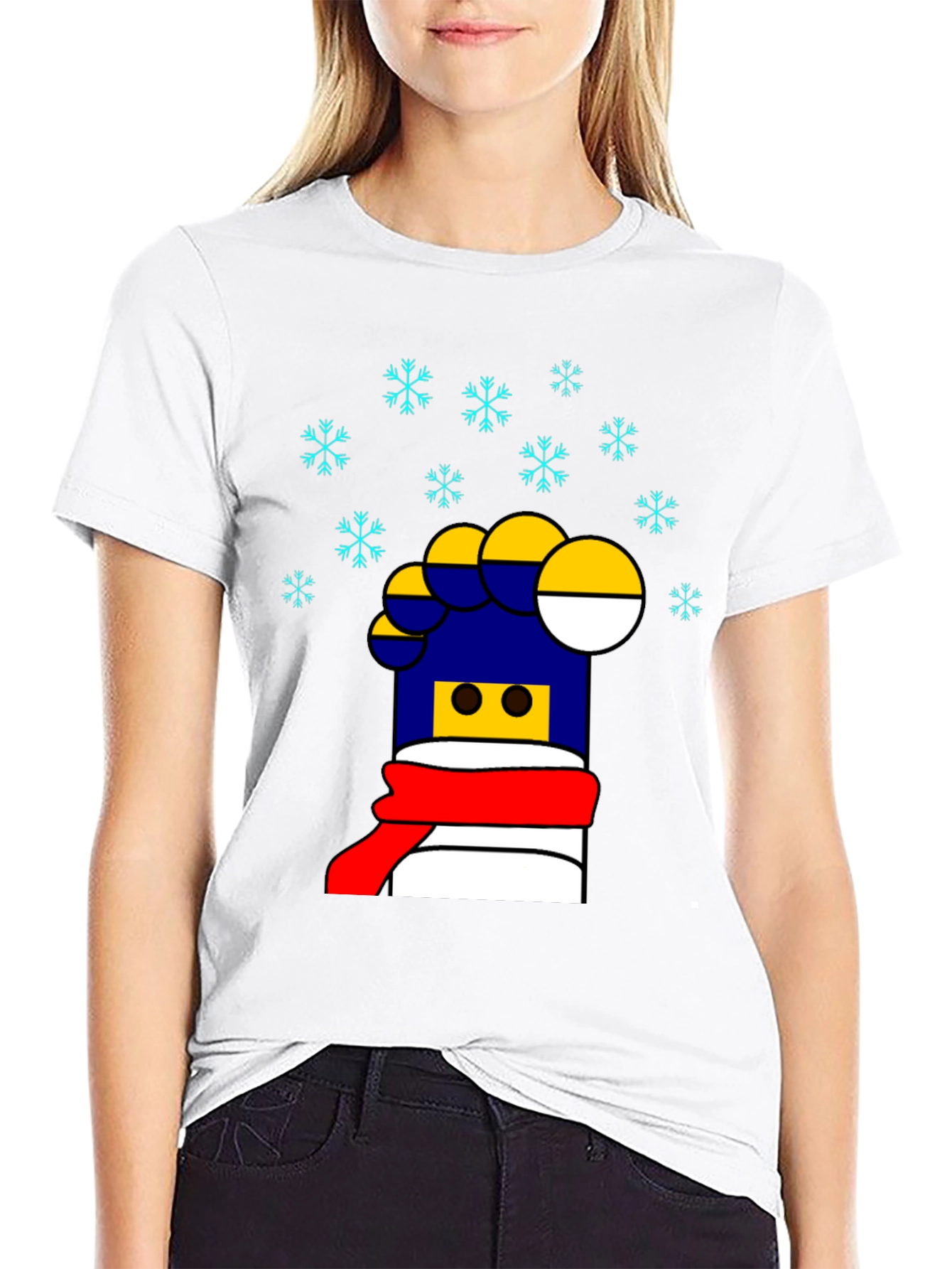Festive LEGO Brick Graphic Tee