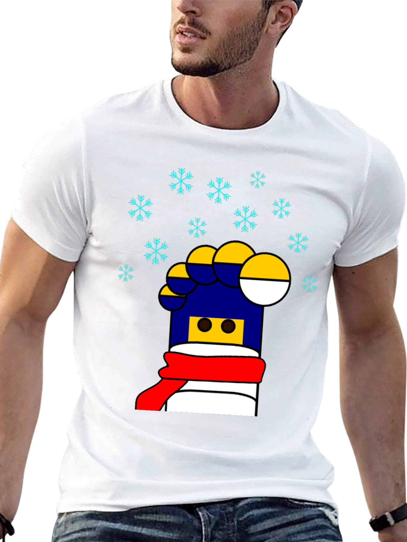 Festive LEGO Brick Graphic Tee