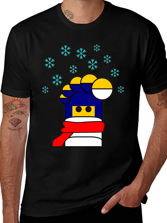 Festive LEGO Brick Graphic Tee