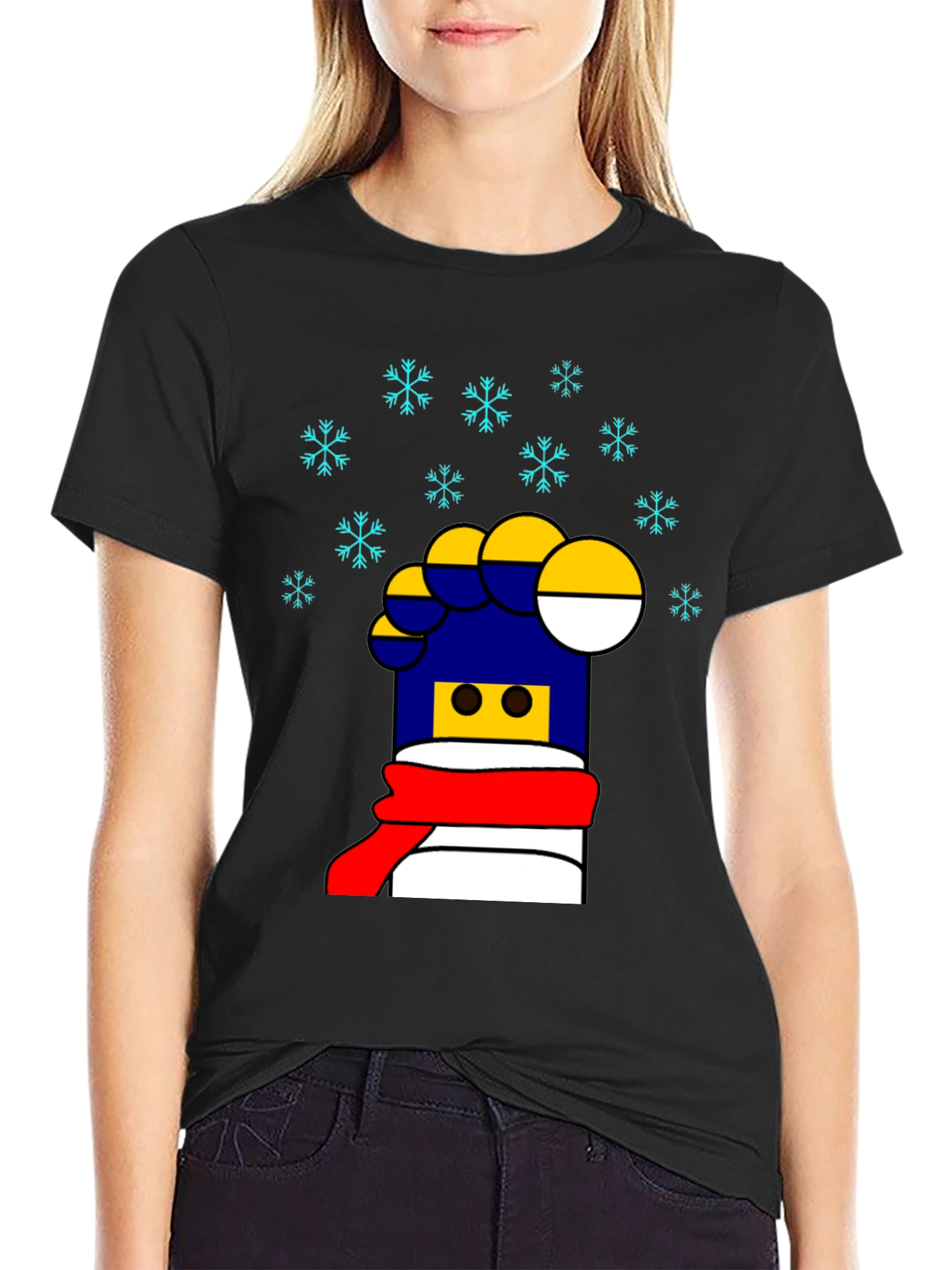 Festive LEGO Brick Graphic Tee