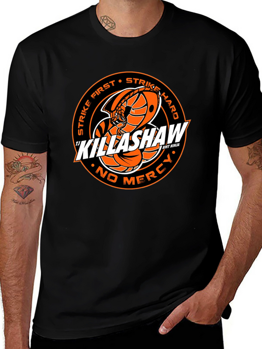 Cobra Kai Killashaw T-Shirt - Strike First Strike Hard No Mercy