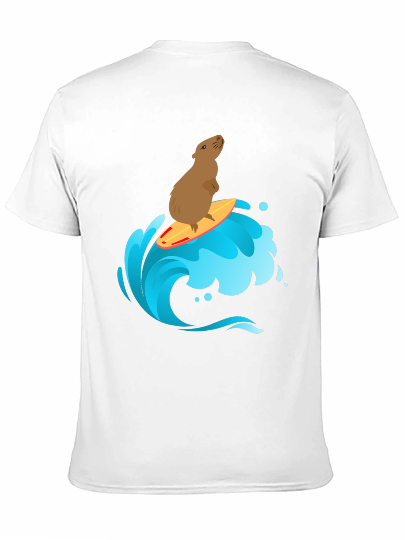 Surfing Capybara Graphic T-Shirt
