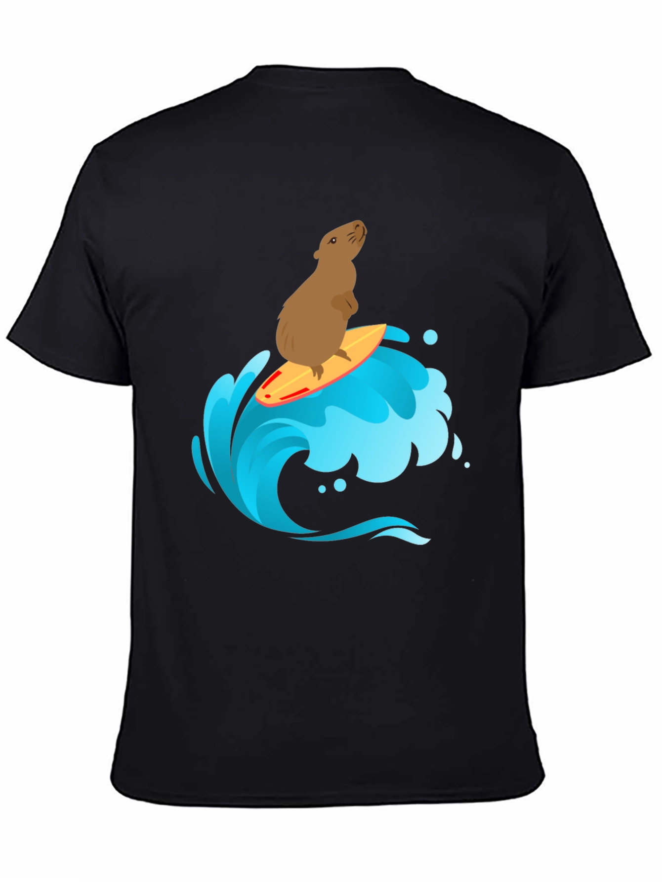 Surfing Capybara Graphic T-Shirt