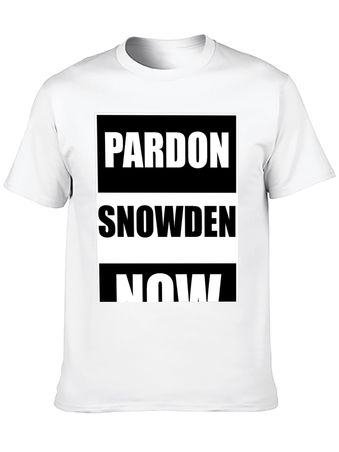 Pardon Snowden Now Graphic Tee - Black