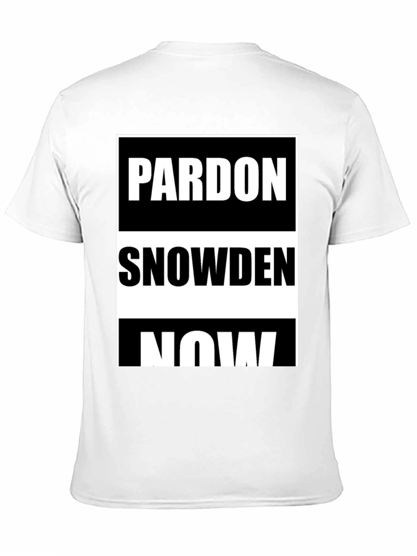 Pardon Snowden Now Graphic Tee - Black