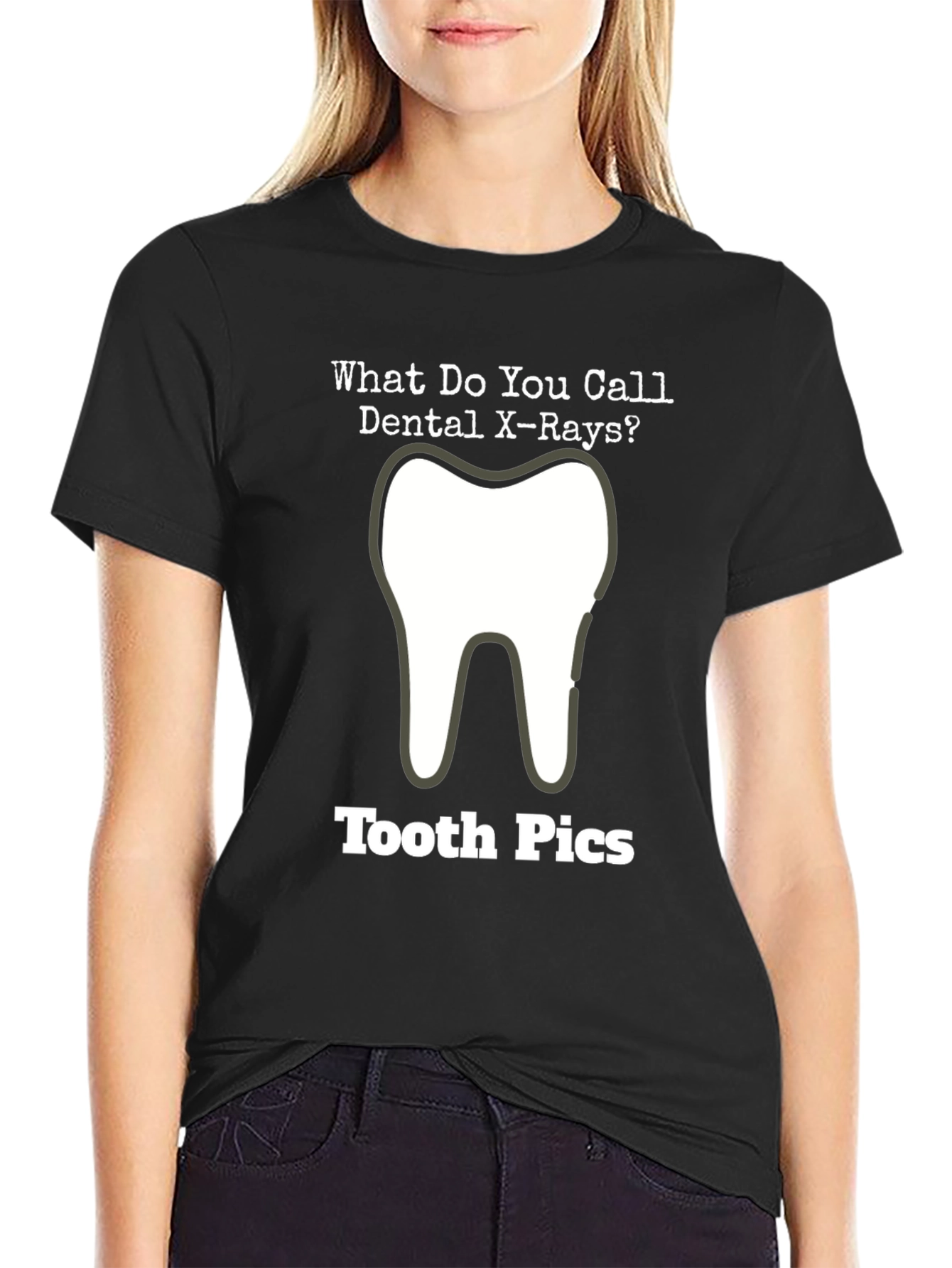 Dental X-Ray Tooth Pics Graphic T-Shirt