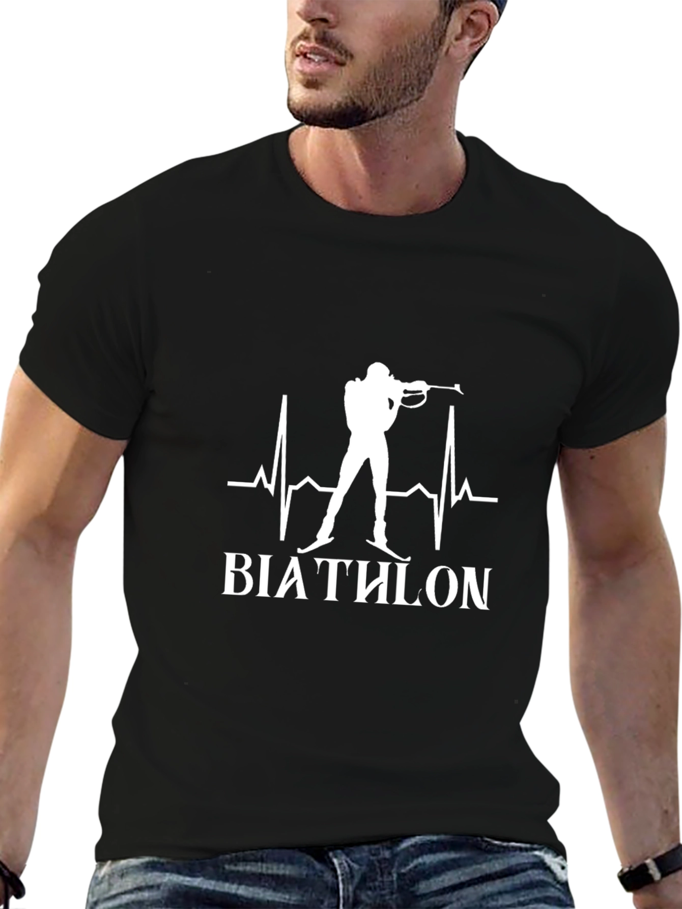Biathlon Heartbeat Graphic T-Shirt