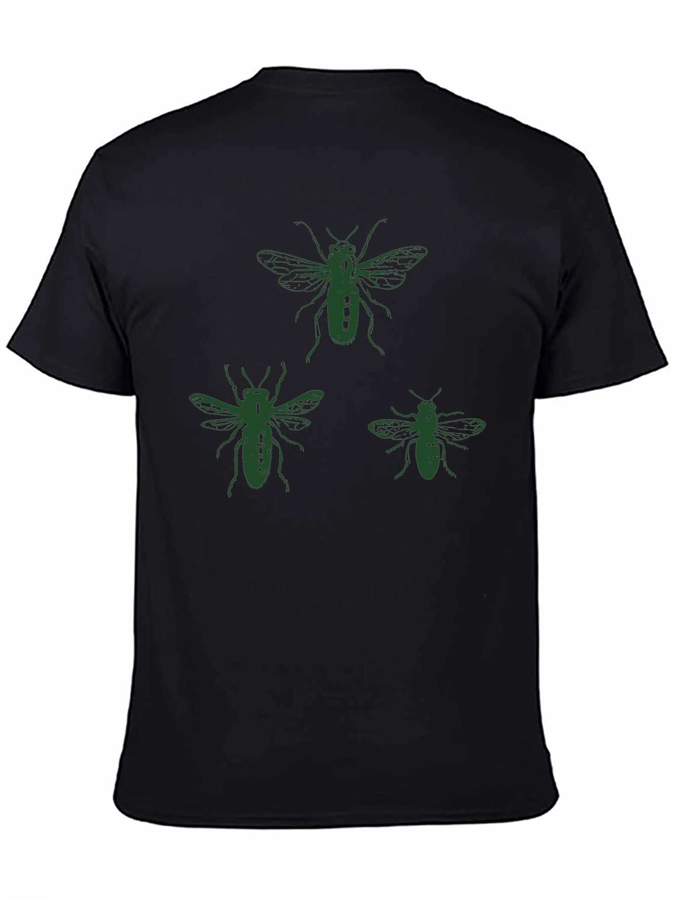 Bee Graphic T-Shirt - Black Cotton Tee