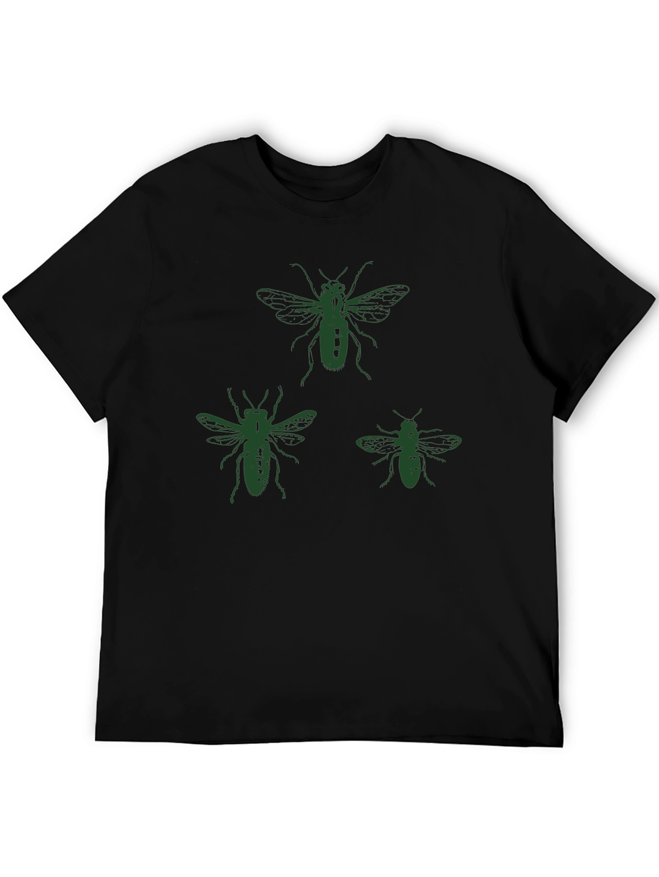 Bee Graphic T-Shirt - Black Cotton Tee