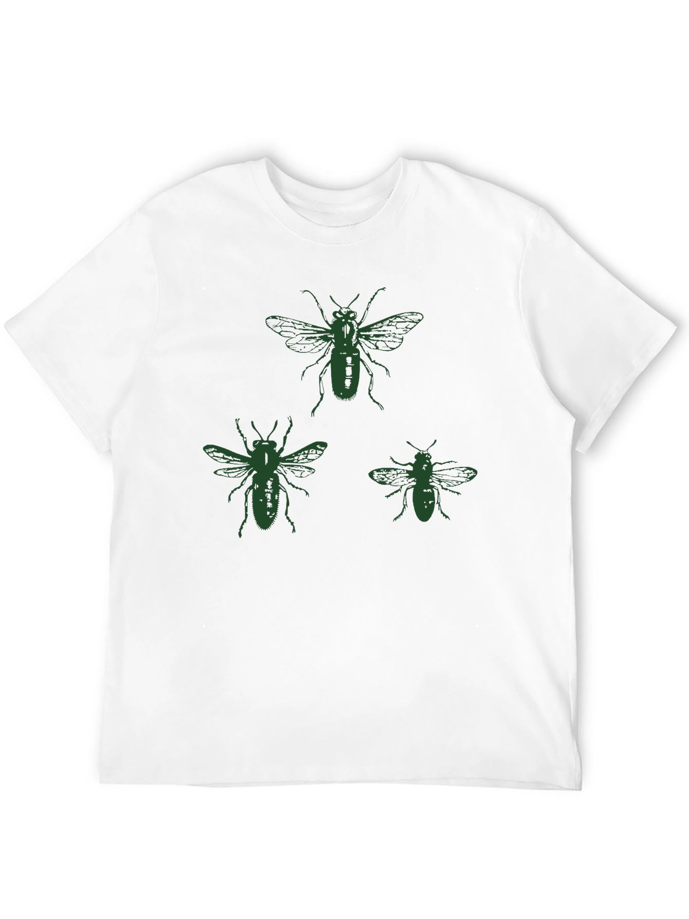 Bee Graphic T-Shirt - Black Cotton Tee