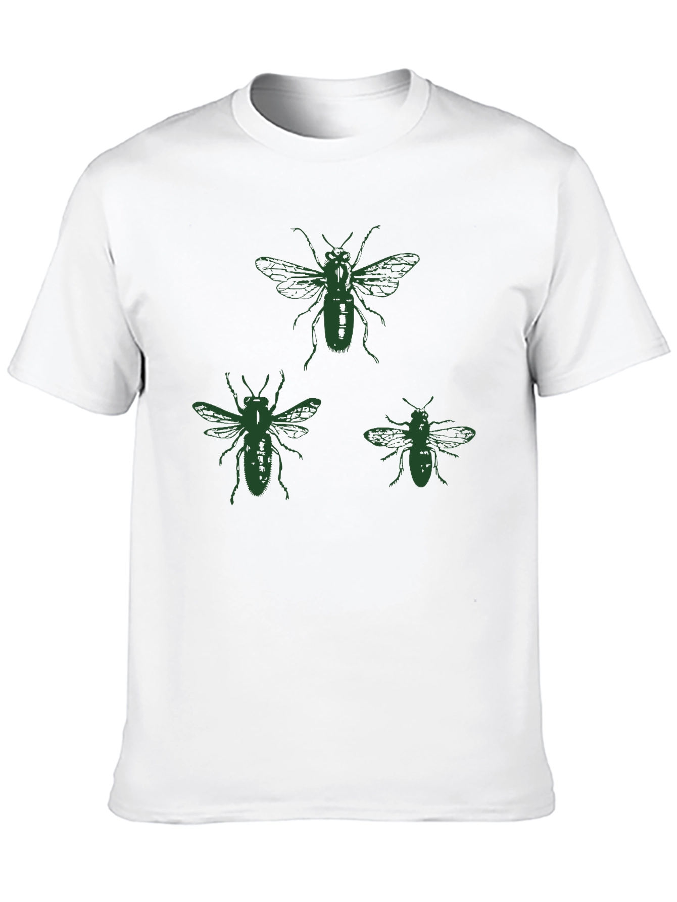 Bee Graphic T-Shirt - Black Cotton Tee
