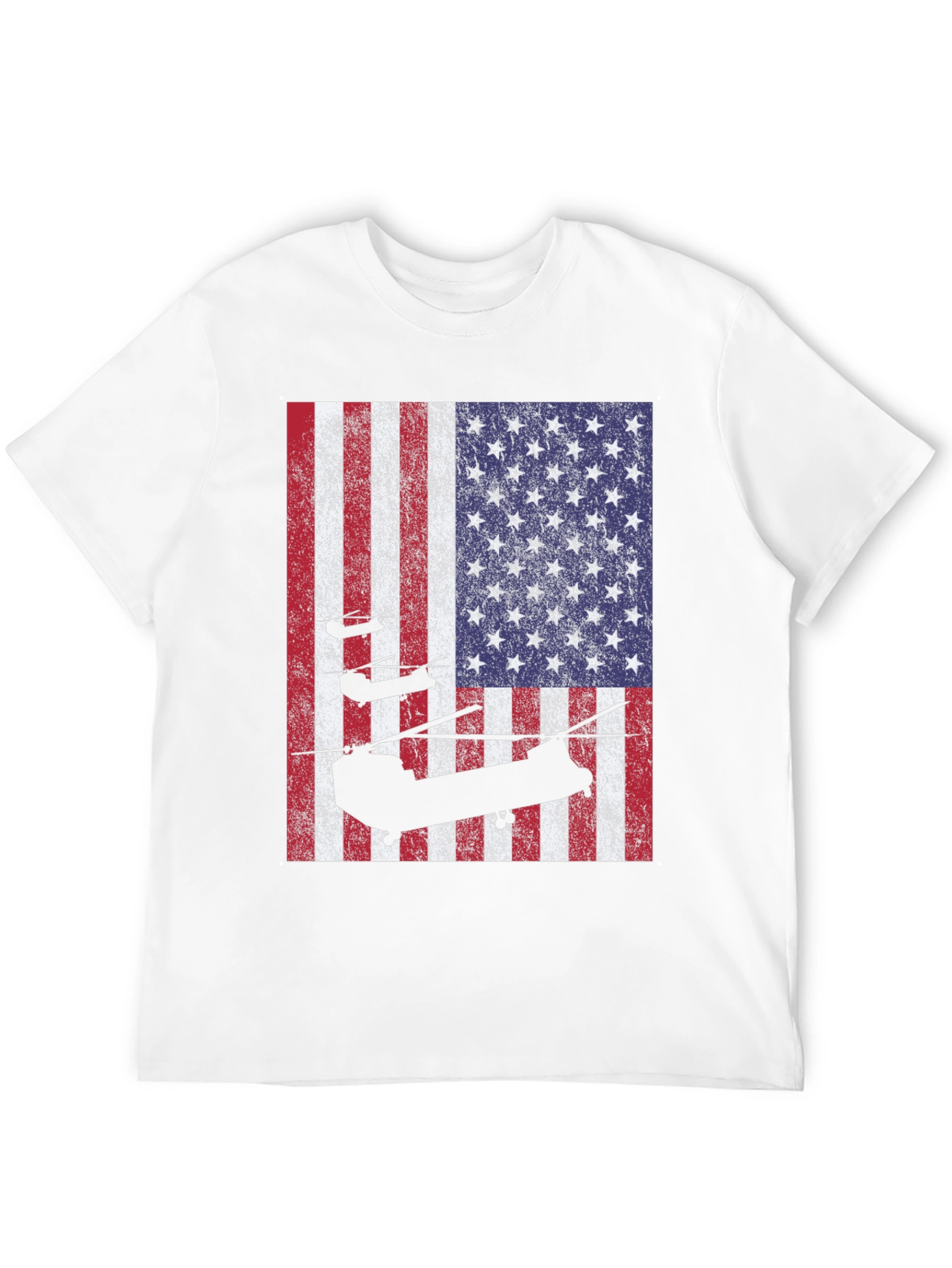 American Flag Helicopter T-Shirt
