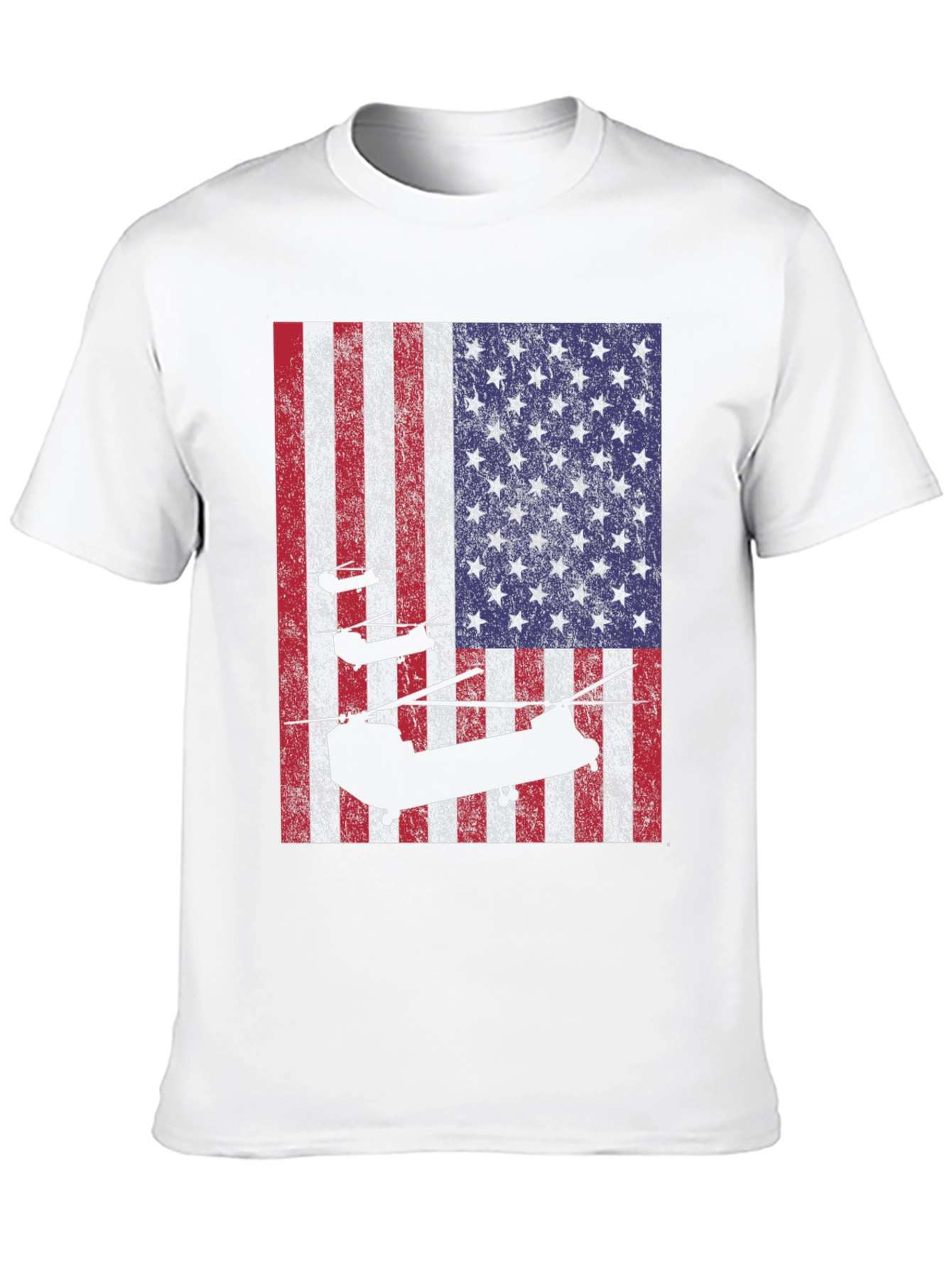 American Flag Helicopter T-Shirt