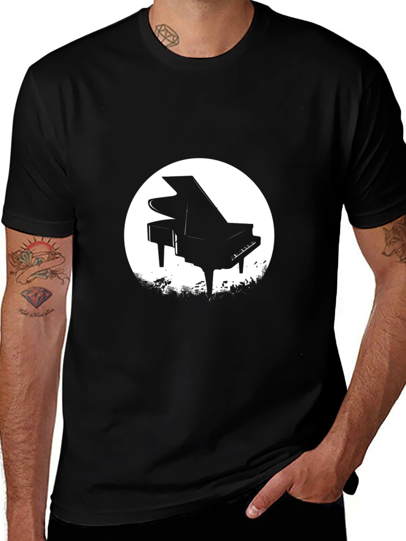 Grand Piano Graphic T-Shirt