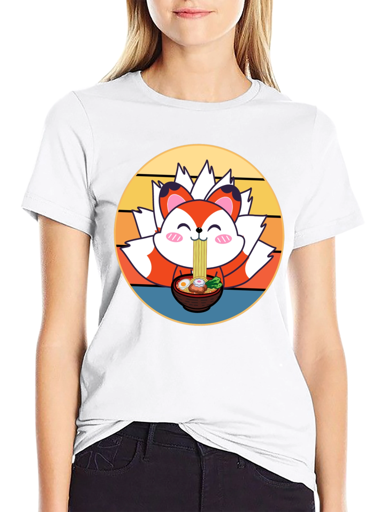 Cute Ramen Fox T-Shirt