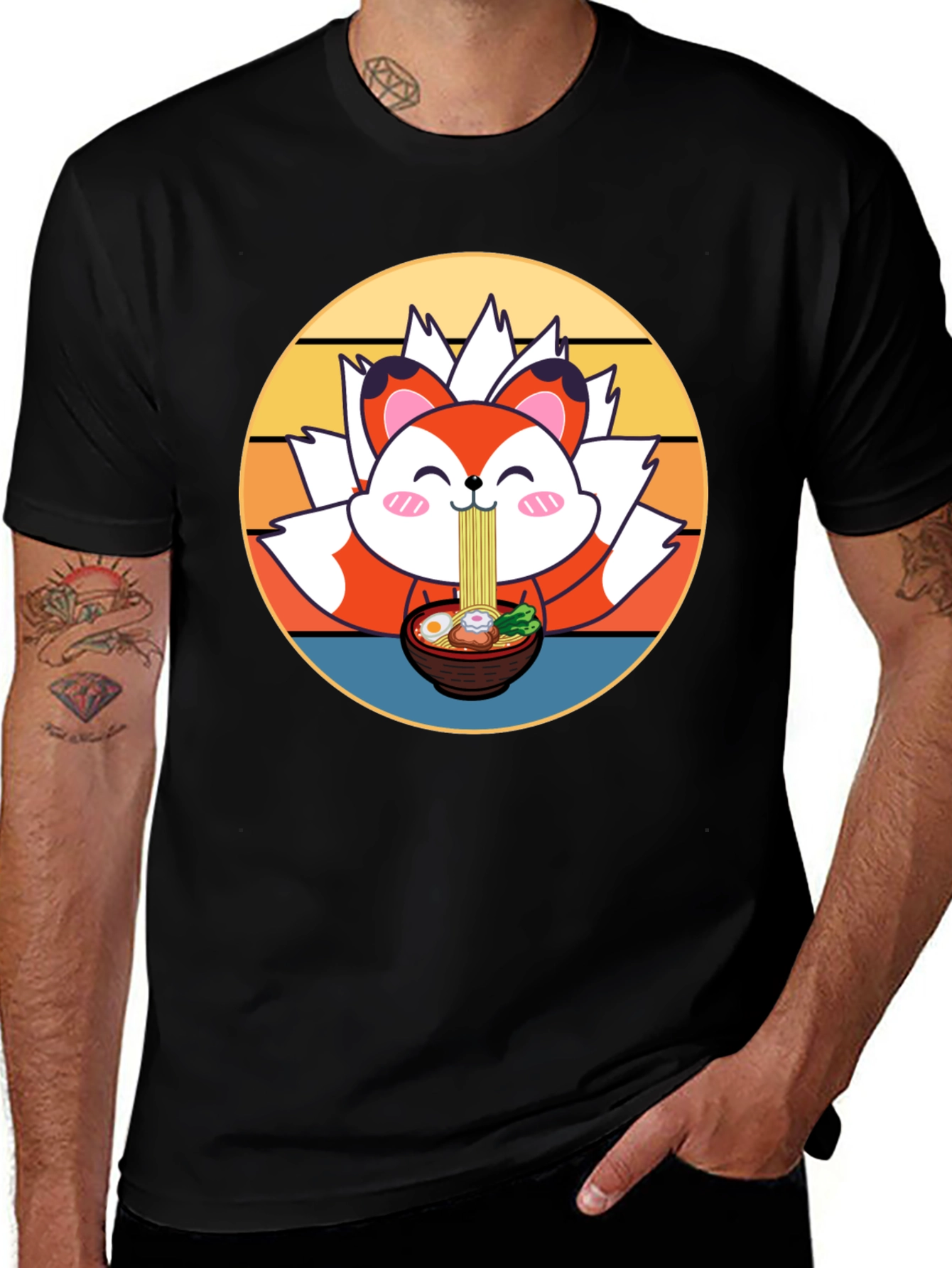 Cute Ramen Fox T-Shirt