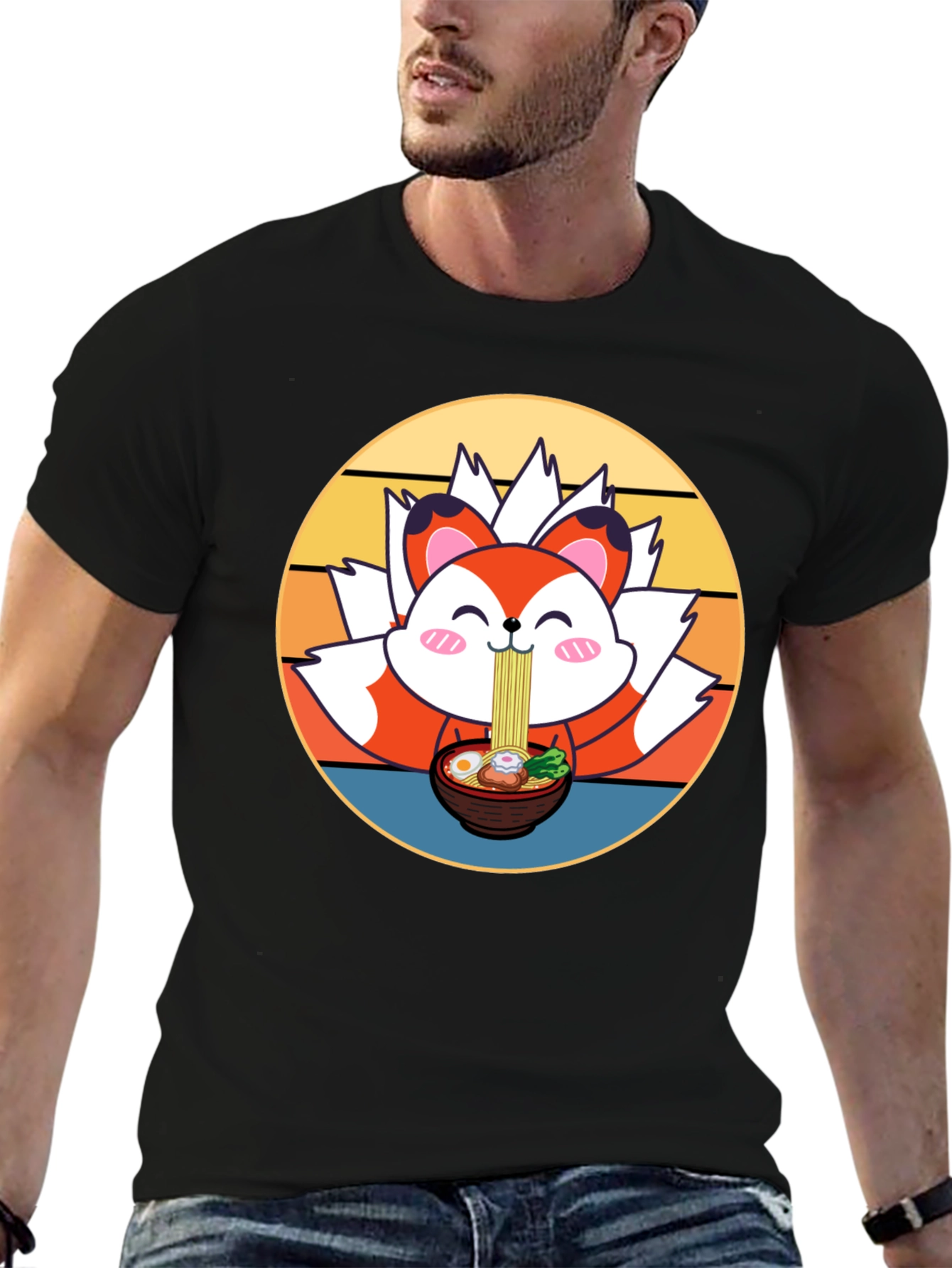 Cute Ramen Fox T-Shirt