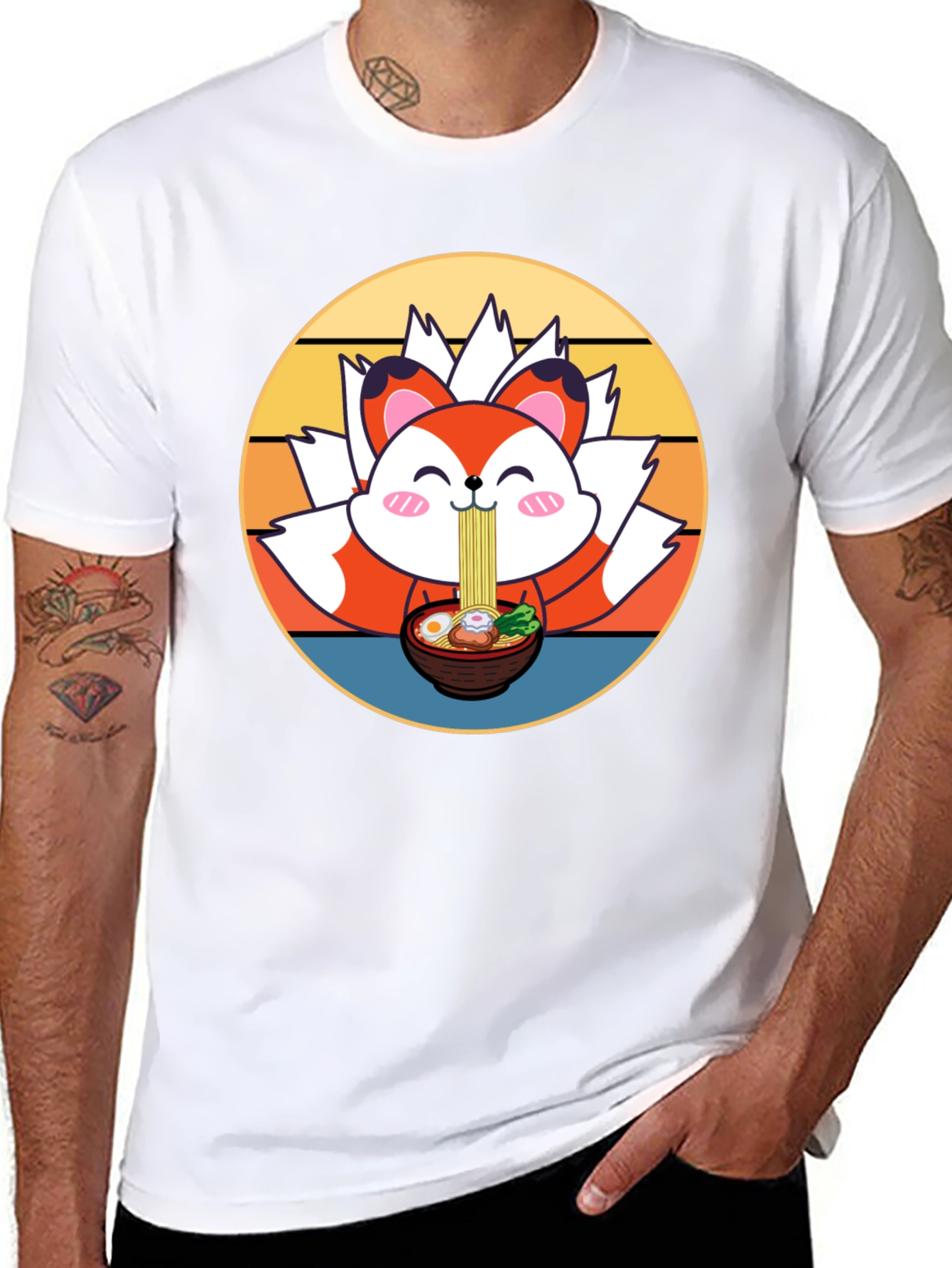 Cute Ramen Fox T-Shirt