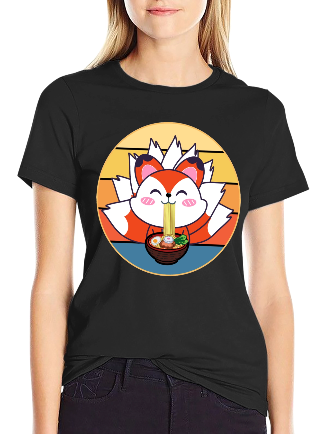 Cute Ramen Fox T-Shirt