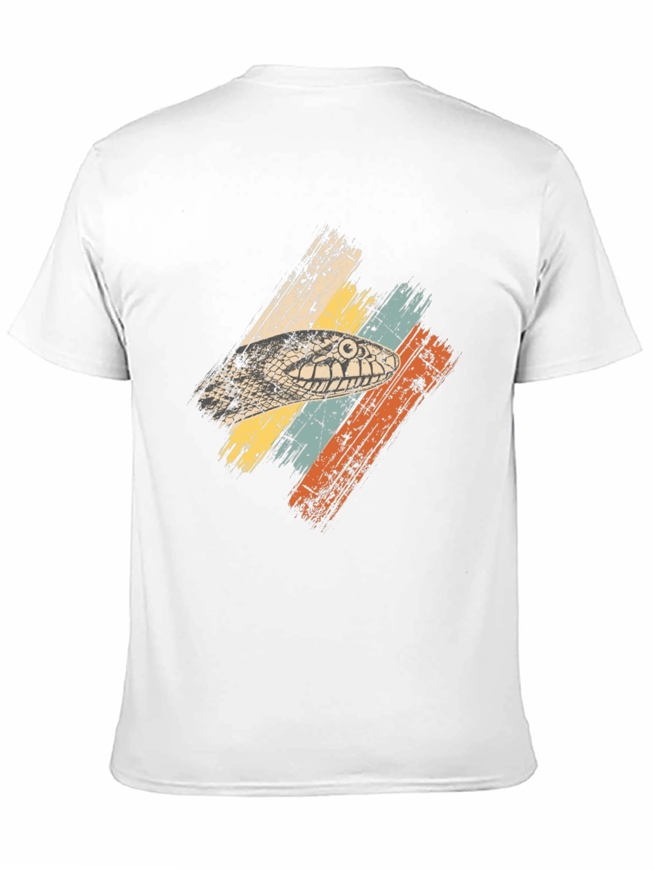 Retro Snake Head Graphic Tee - Black