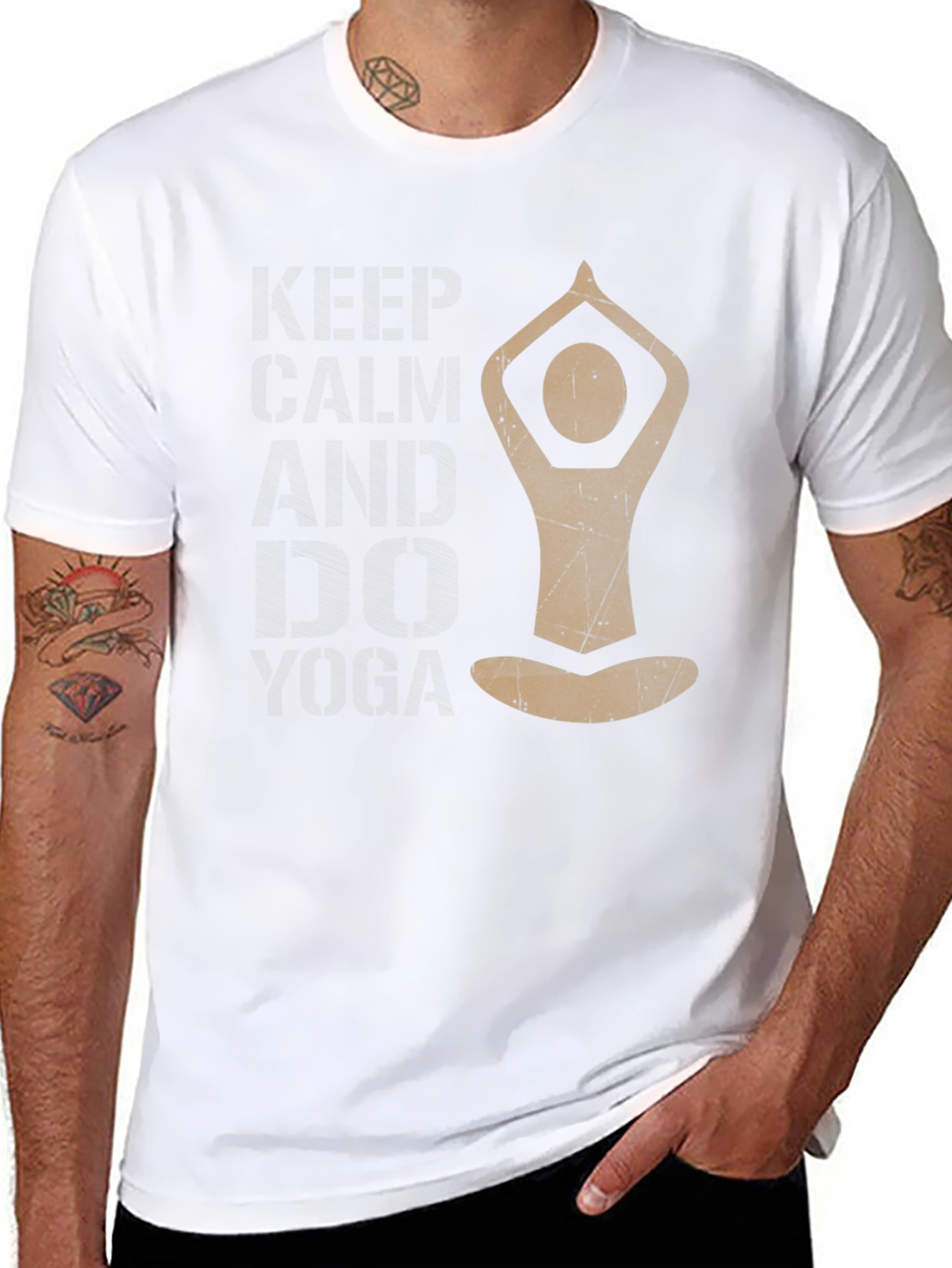 Yoga Pose Graphic Tee - Relax and Meditate
