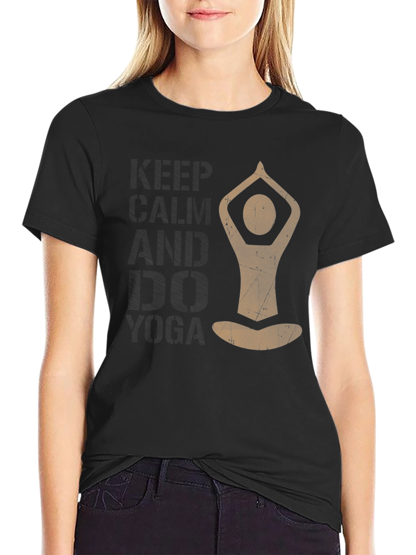 Yoga Pose Graphic Tee - Relax and Meditate