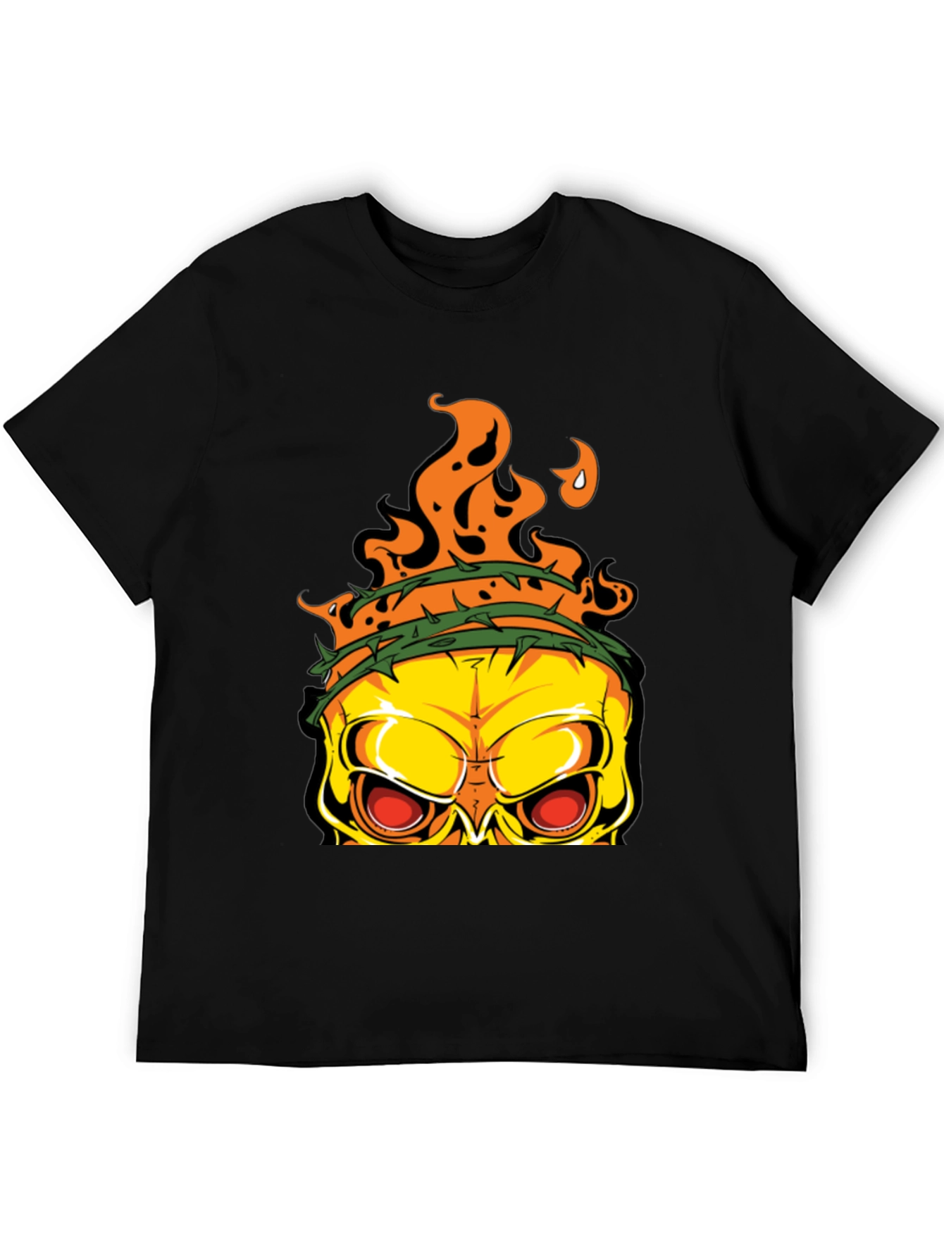 Edgy Skull Graphic T-Shirt - Mens Black Tee