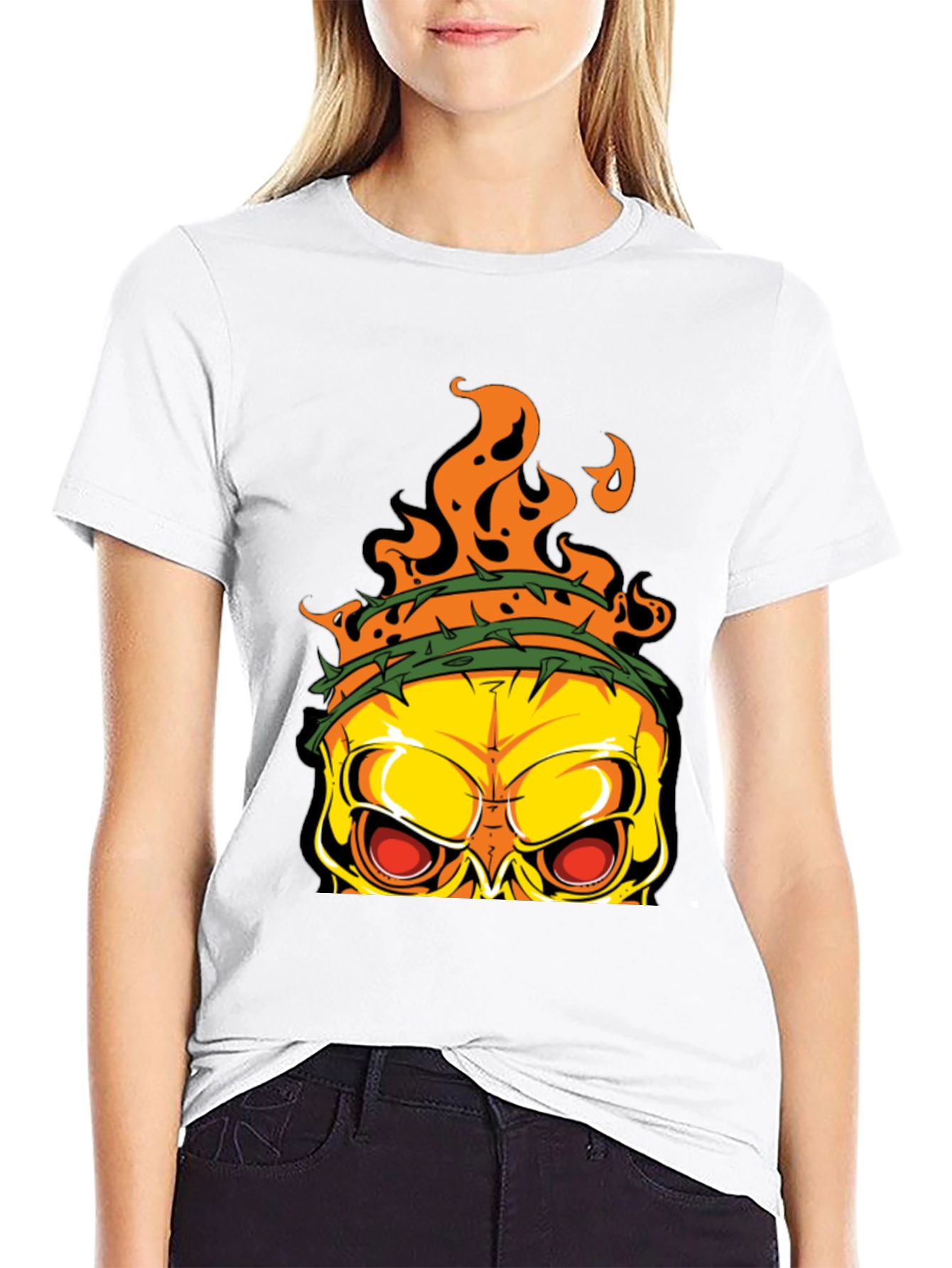 Edgy Skull Graphic T-Shirt - Mens Black Tee