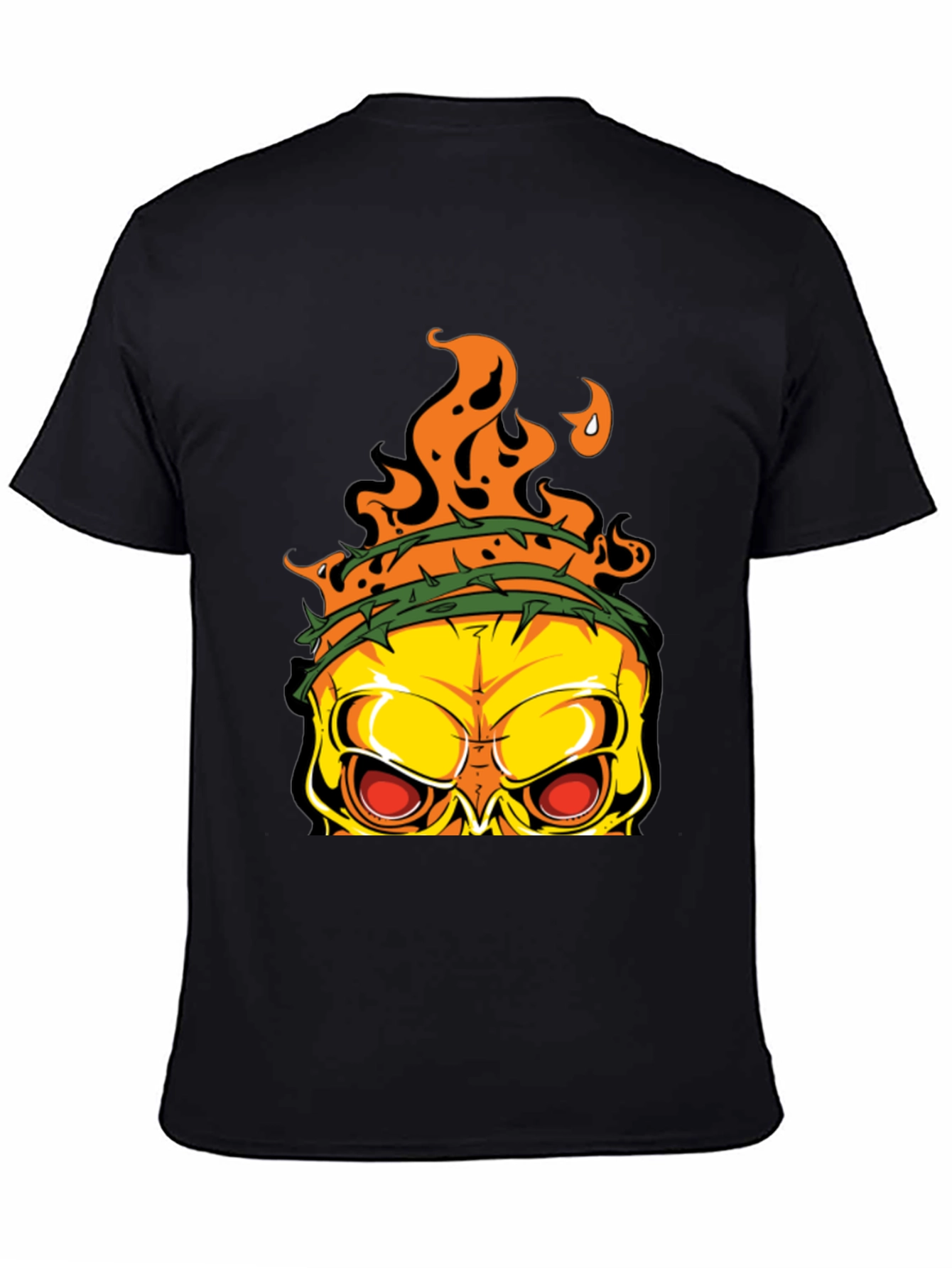Edgy Skull Graphic T-Shirt - Mens Black Tee