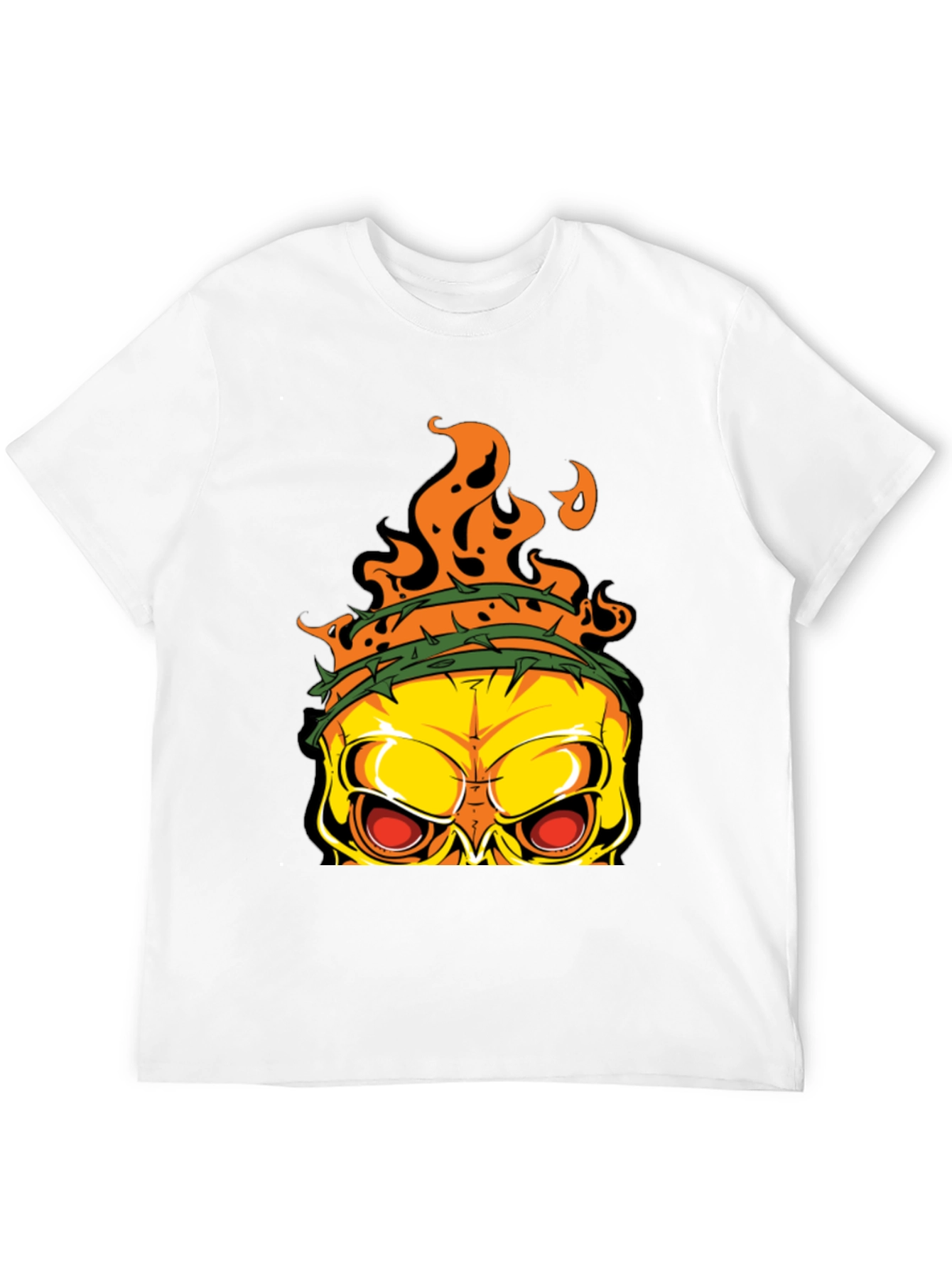Edgy Skull Graphic T-Shirt - Mens Black Tee