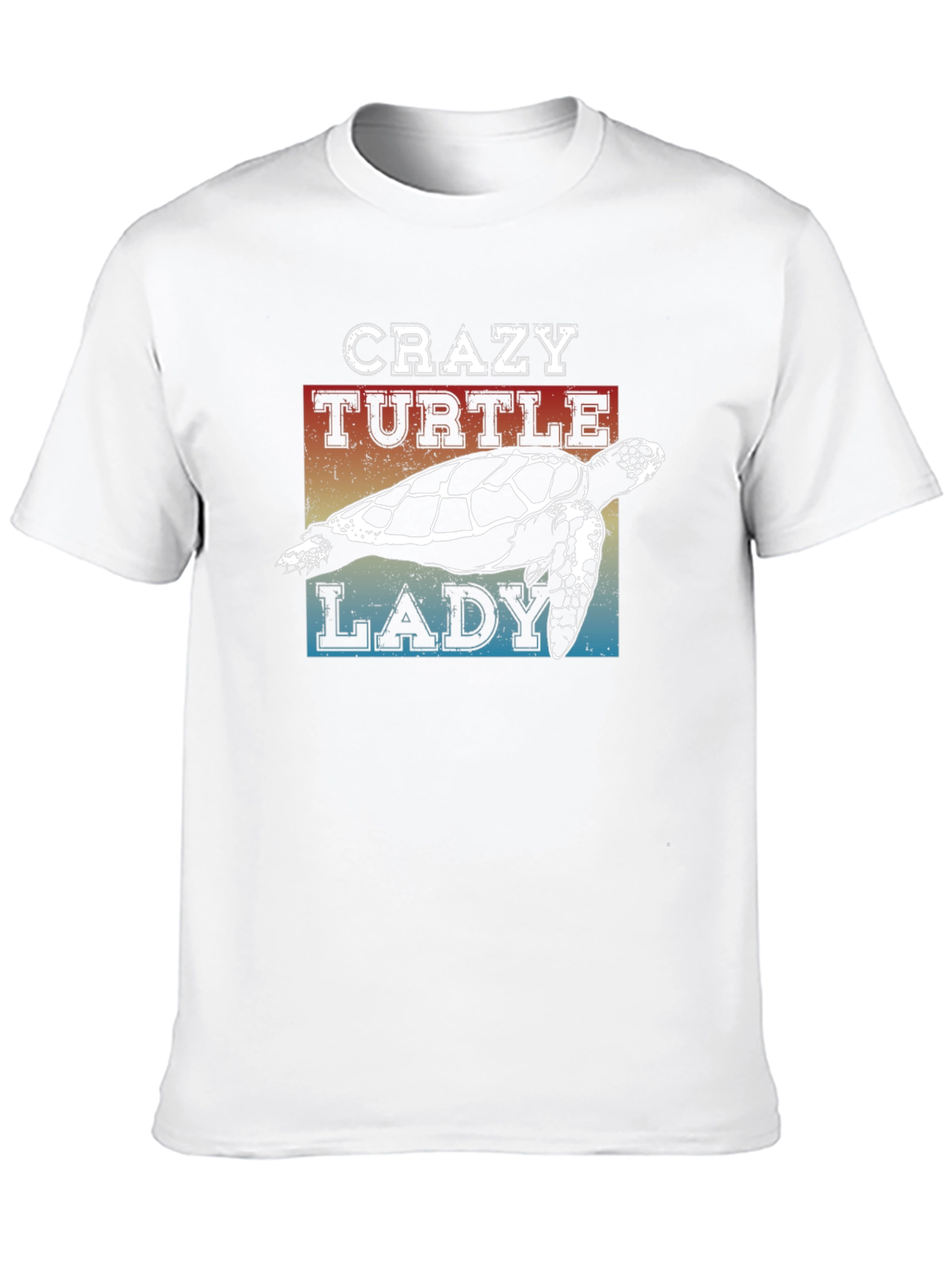 Crazy Turtle Lady T-Shirt - Unisex Black Tee
