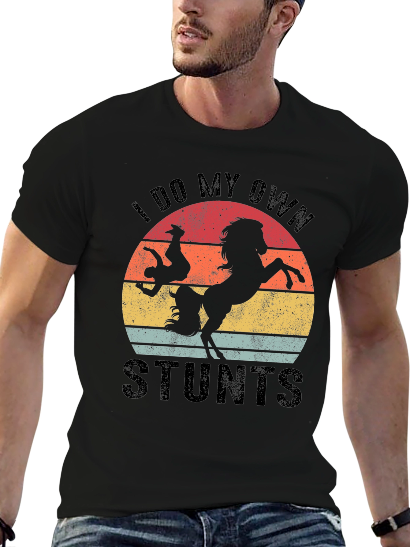 I Do My Own Stunts Horse T-Shirt