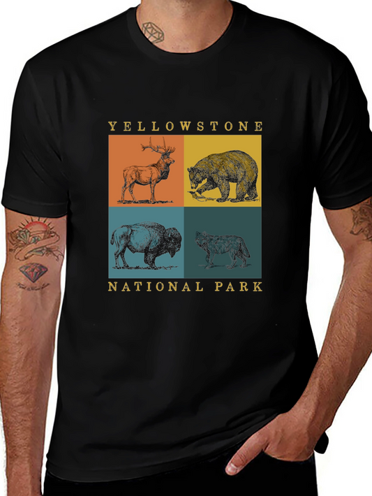 Yellowstone National Park Animals Graphic Tee