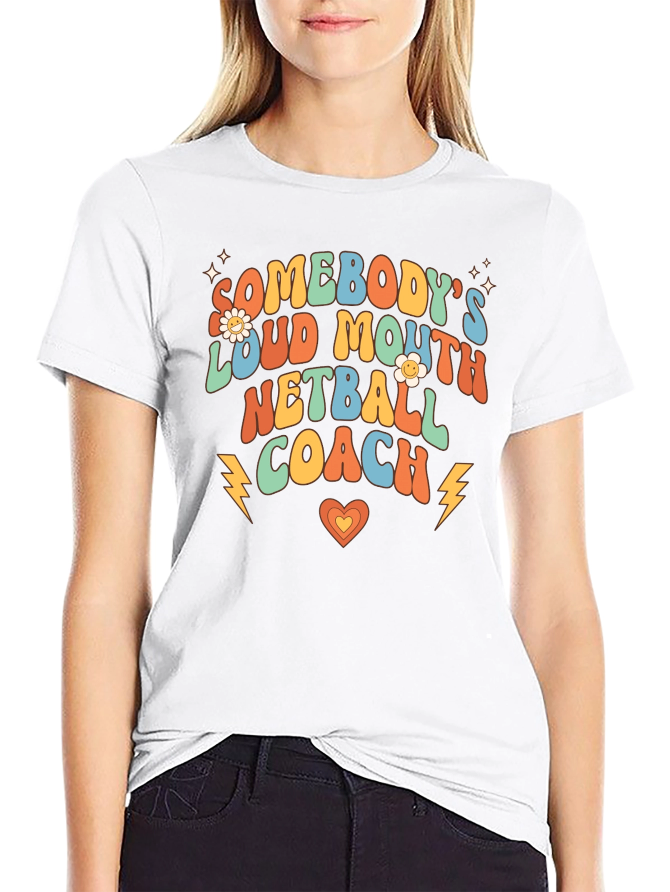Loud Mouth Netball Coach Graphic Tee
