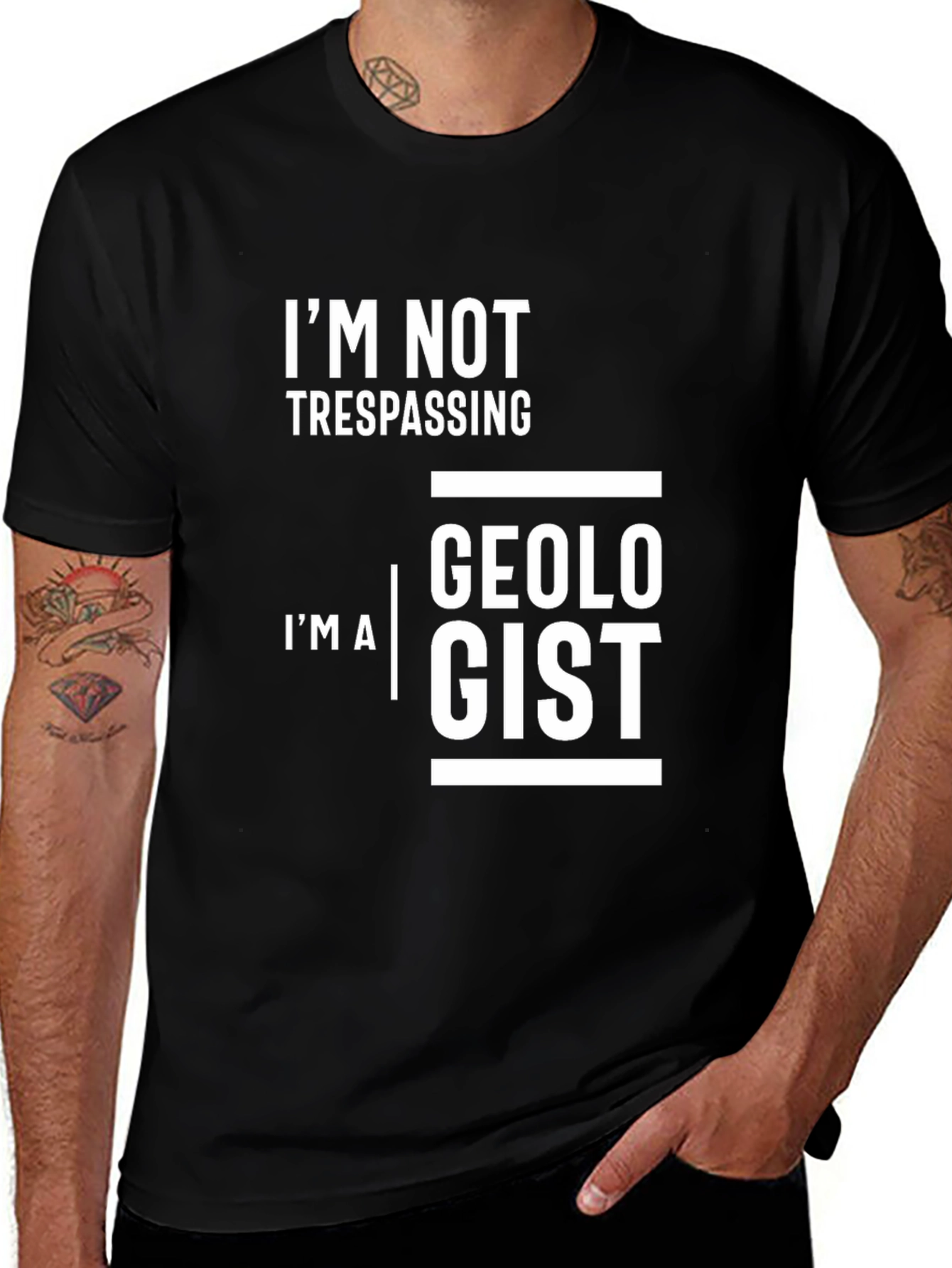 Geologist T-Shirt: Im Not Trespassing Funny Geology Tee