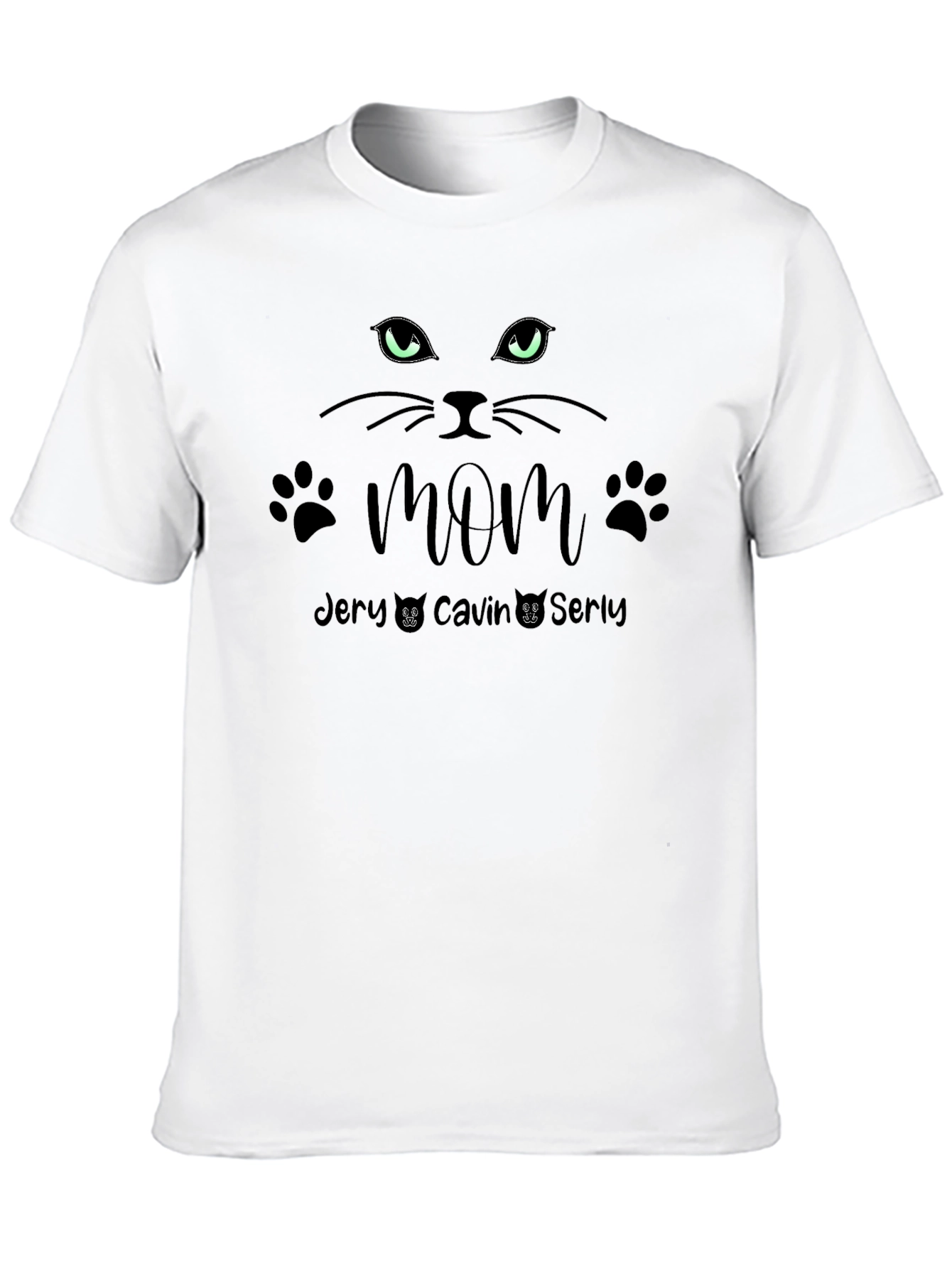 Cat Mom Personalized T-Shirt